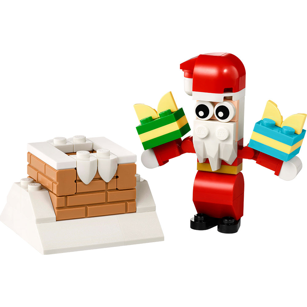 Chimenea Navideña con Santa
