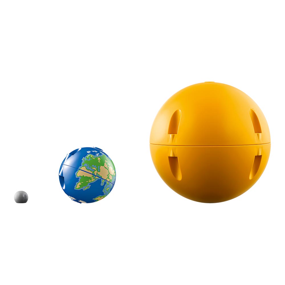Planeta Tierra y Luna en Órbita