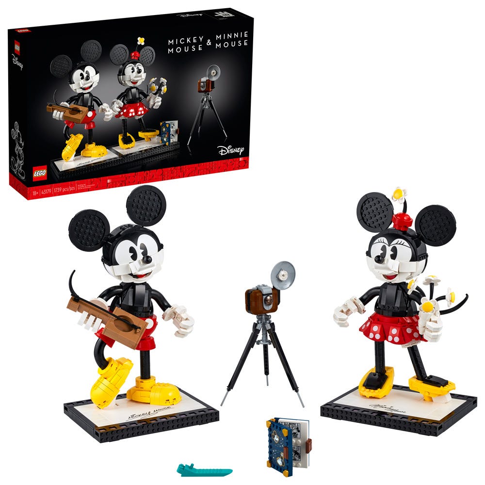 Personajes Construibles: Mickey Mouse y Minnie Mouse