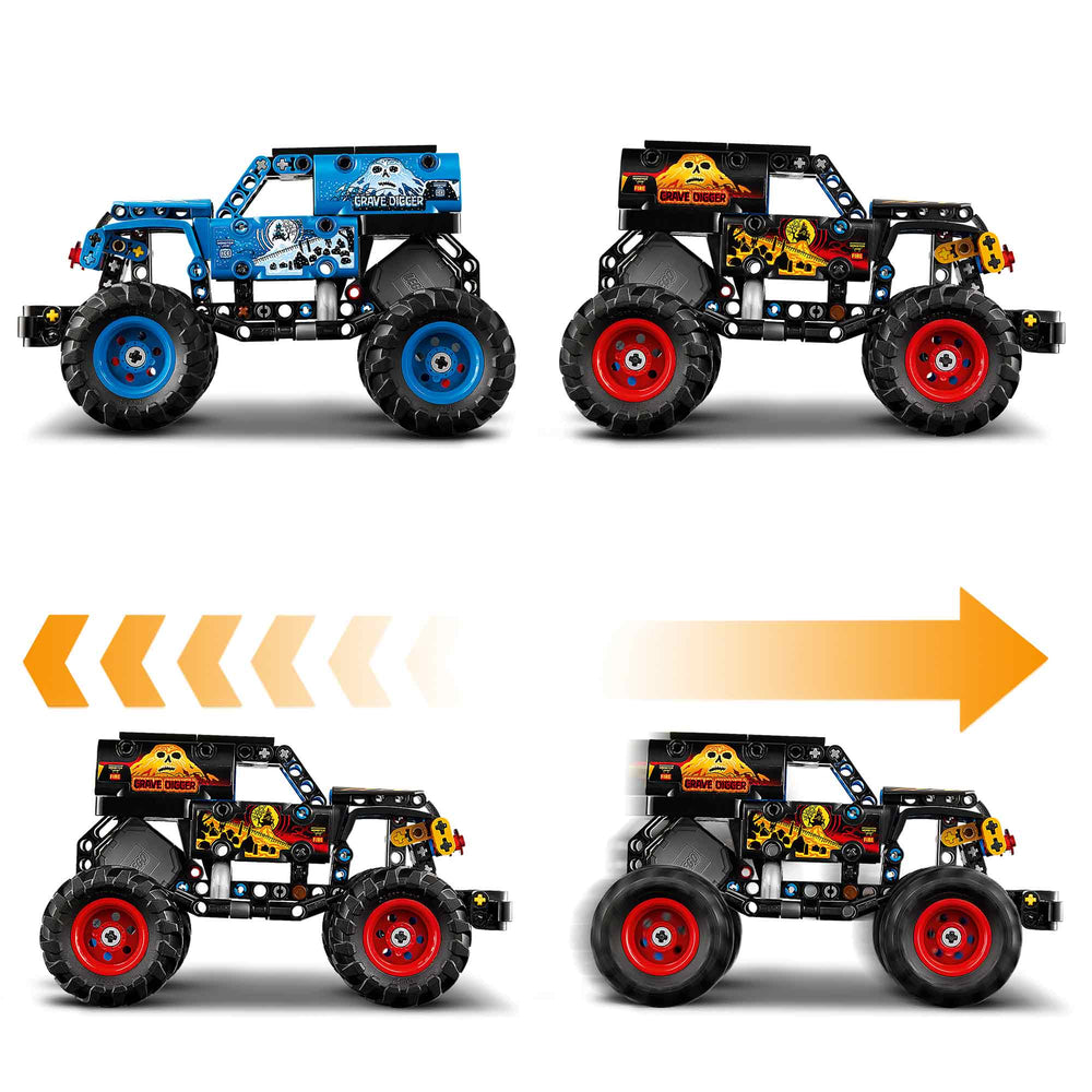 Monster Jam™ Grave Digger™ Fuego y Hielo
