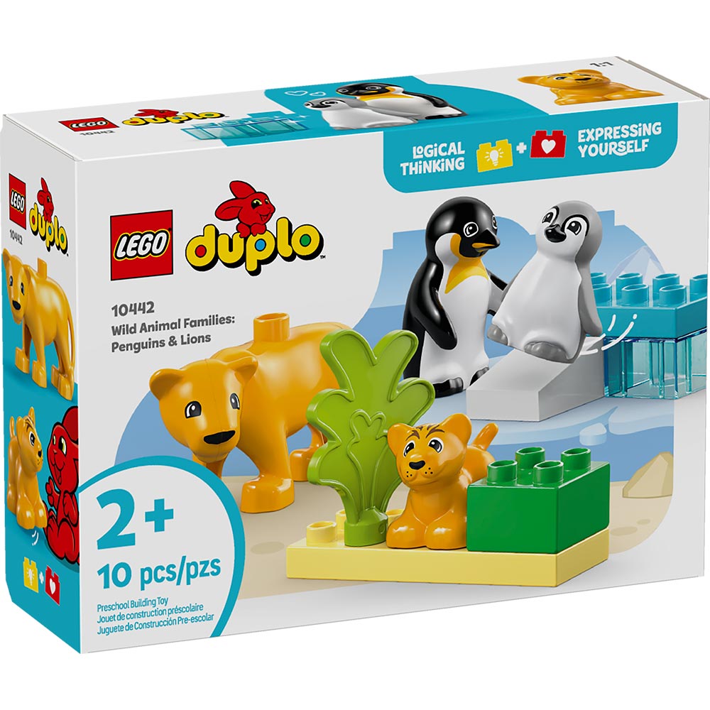 Familias de la Fauna Salvaje: Pingüinos y Leones