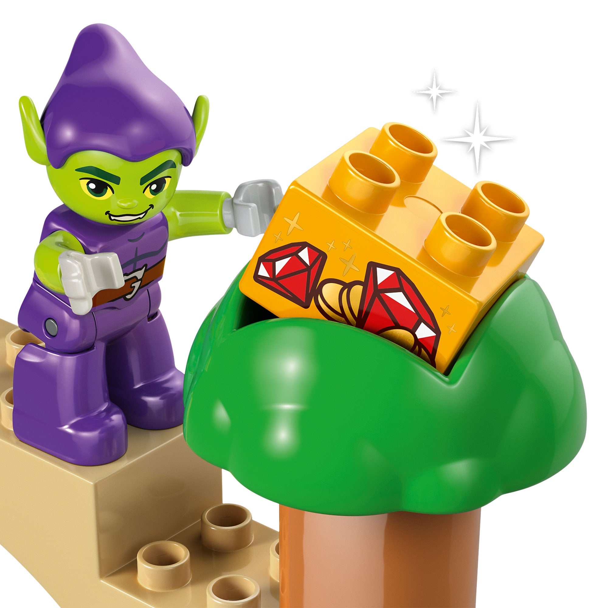 Dinosaurio Spidey-Rex vs. Duende Verde