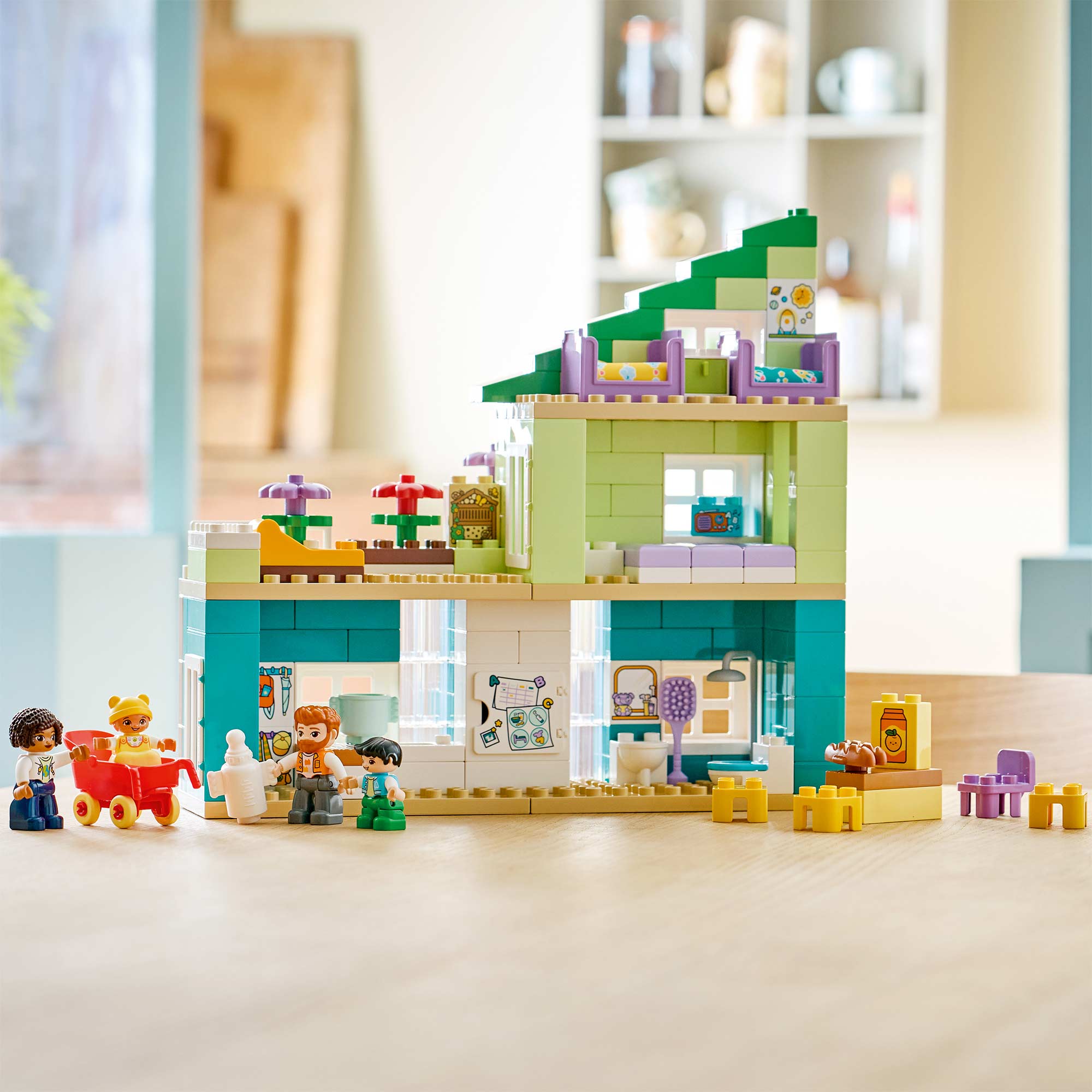 Casa Familiar Moderna “3 en 1” con Figuras
