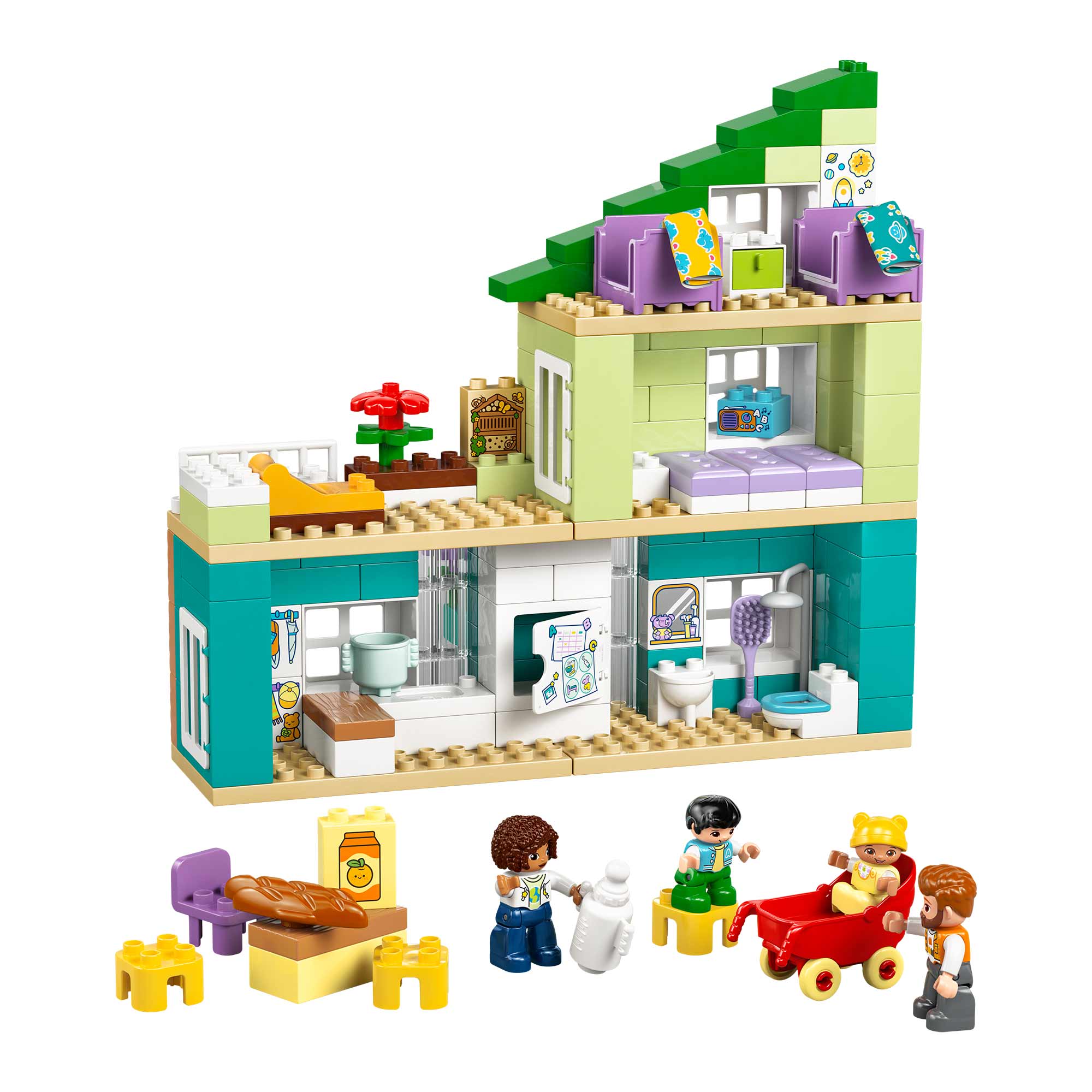 Casa Familiar Moderna “3 en 1” con Figuras