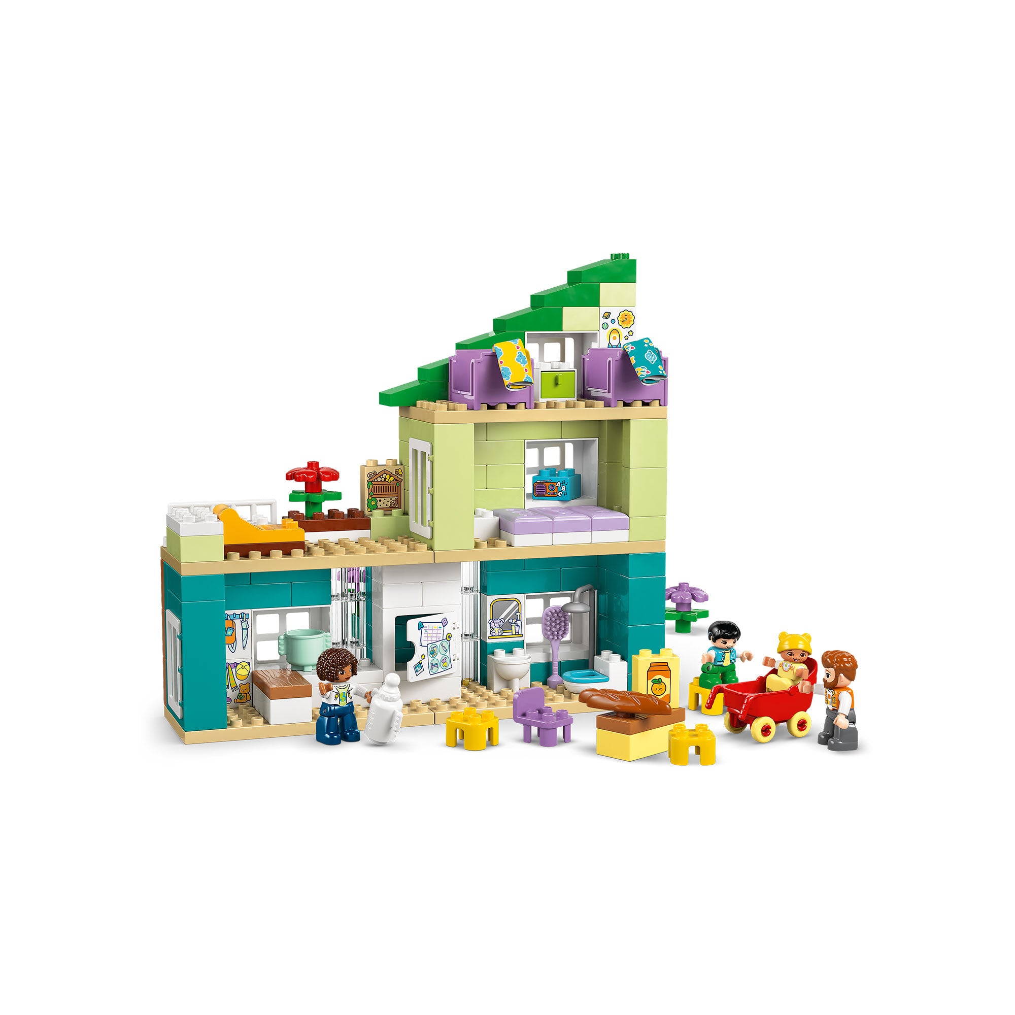 Casa Familiar Moderna “3 en 1” con Figuras