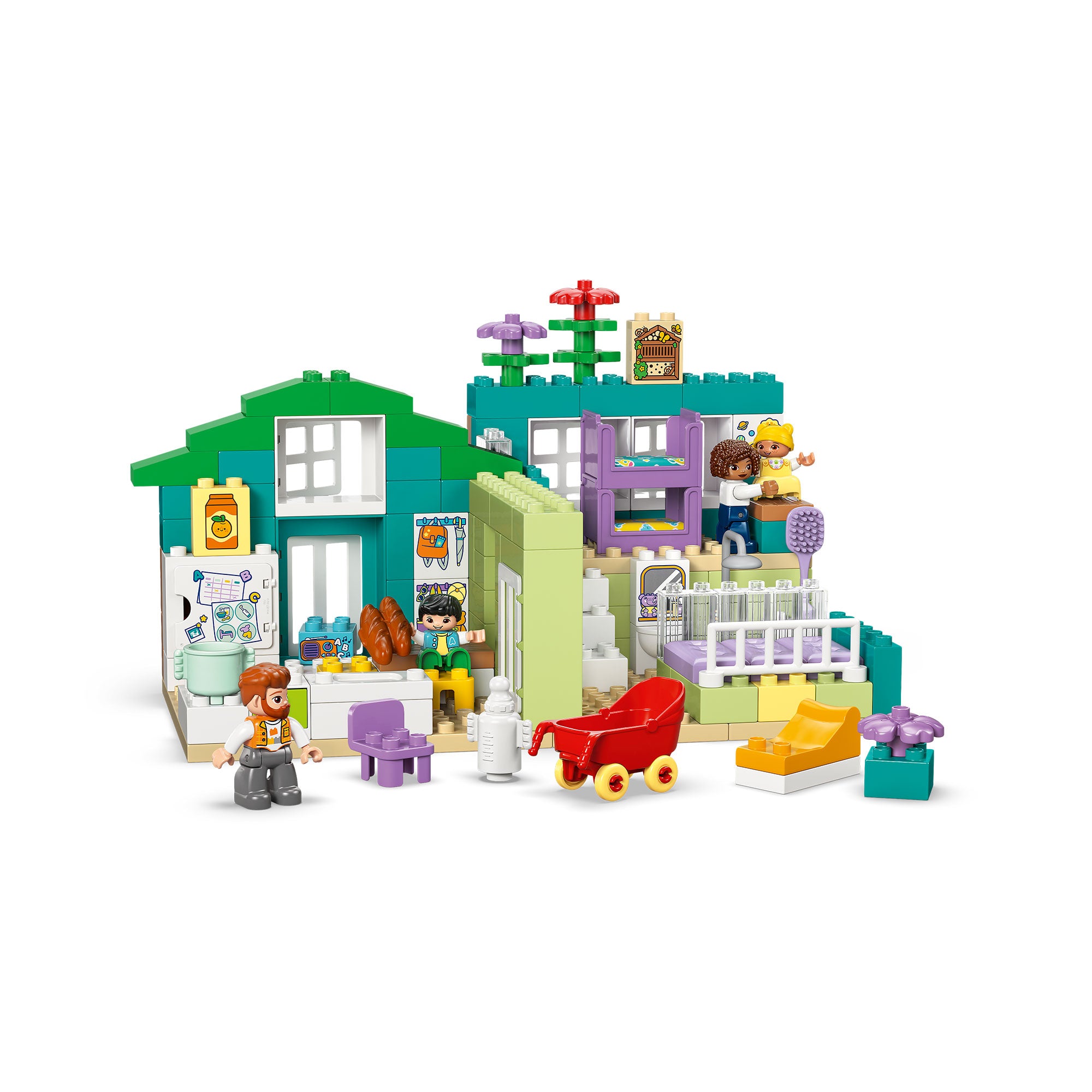 Casa Familiar Moderna “3 en 1” con Figuras