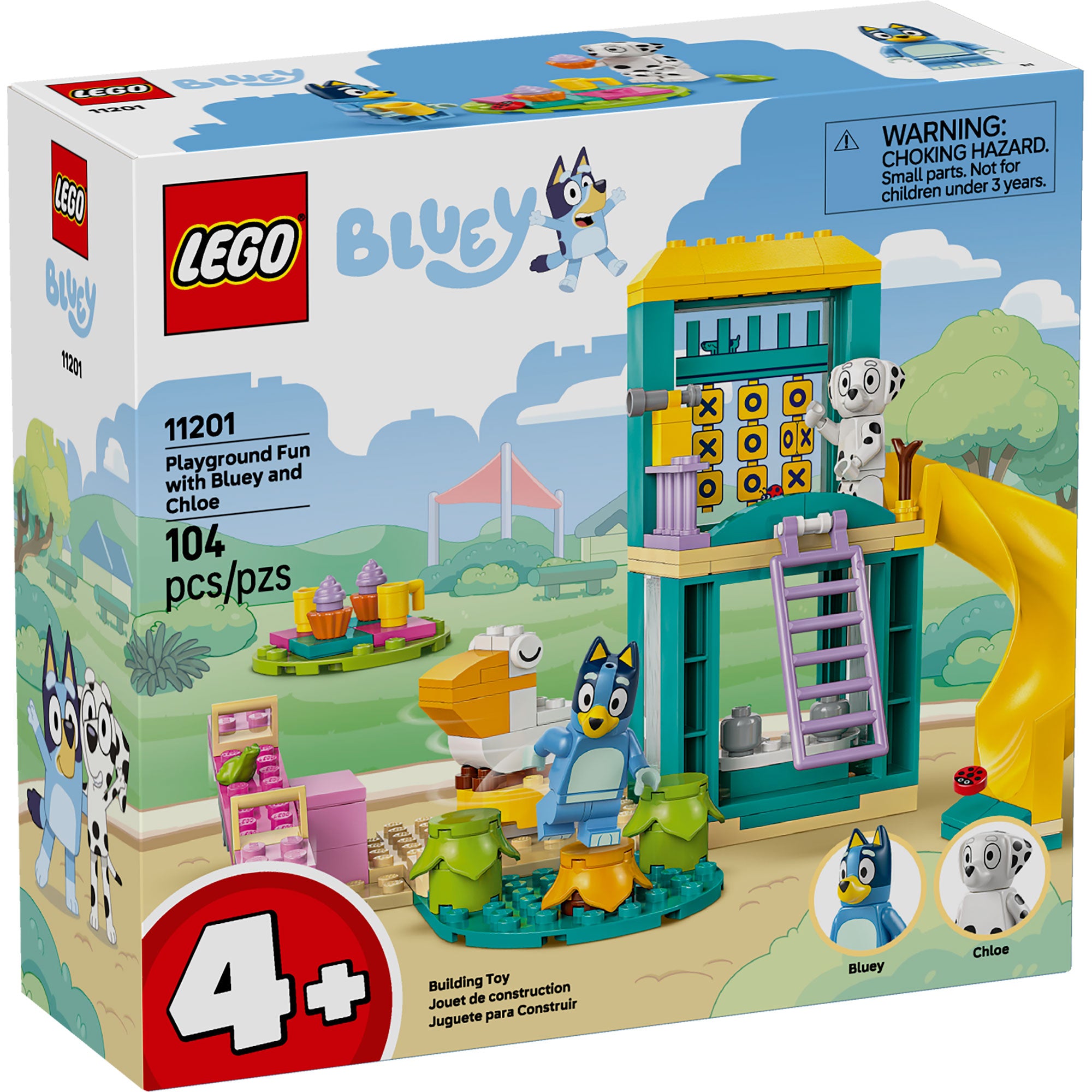 Diversión en el Parque de Juegos con Bluey y Chloe