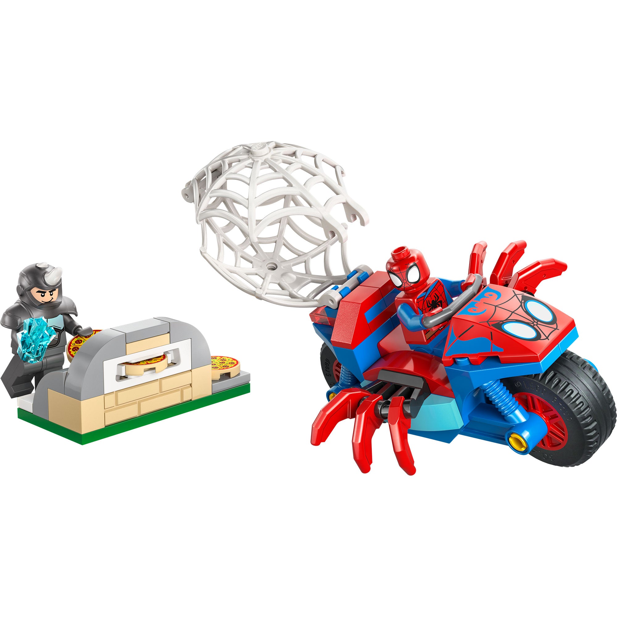 Spidey en su Moto vs. Rino