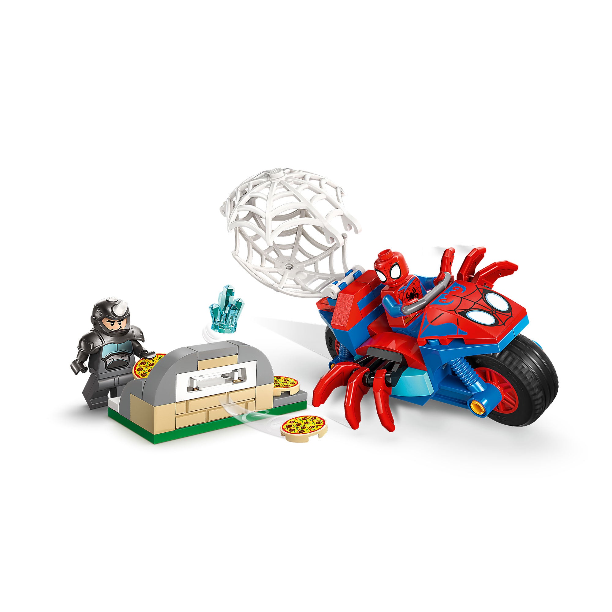 Spidey en su Moto vs. Rino