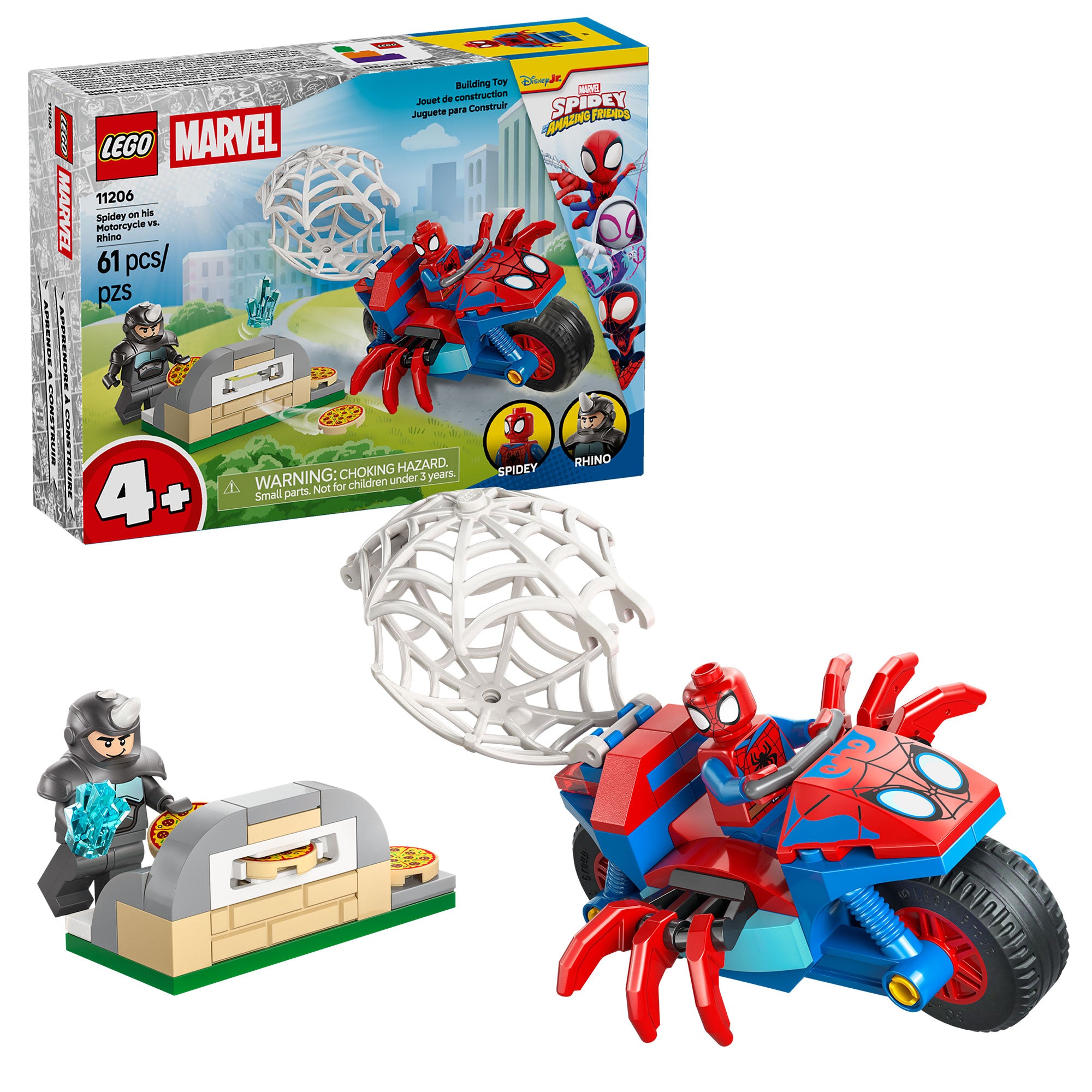 Spidey en su Moto vs. Rino