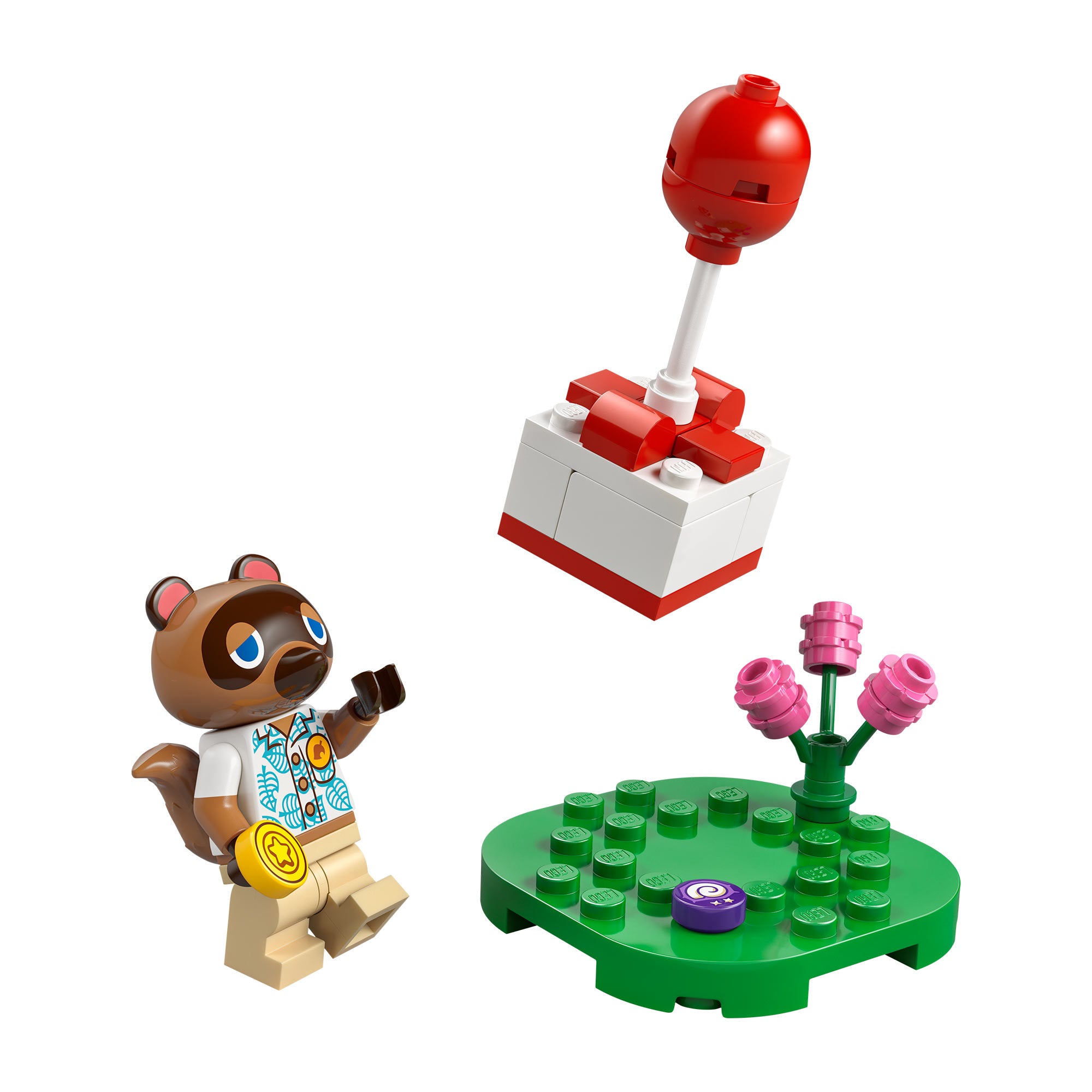 Tom Nook con regalo volante