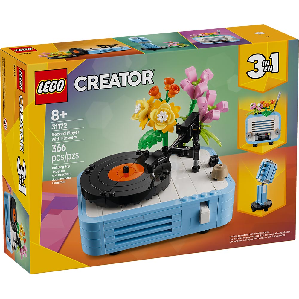 Tocadiscos con Flores