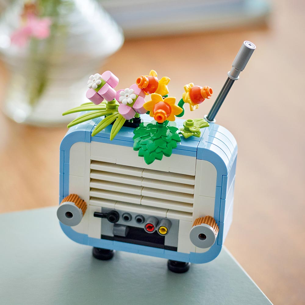 Tocadiscos con Flores