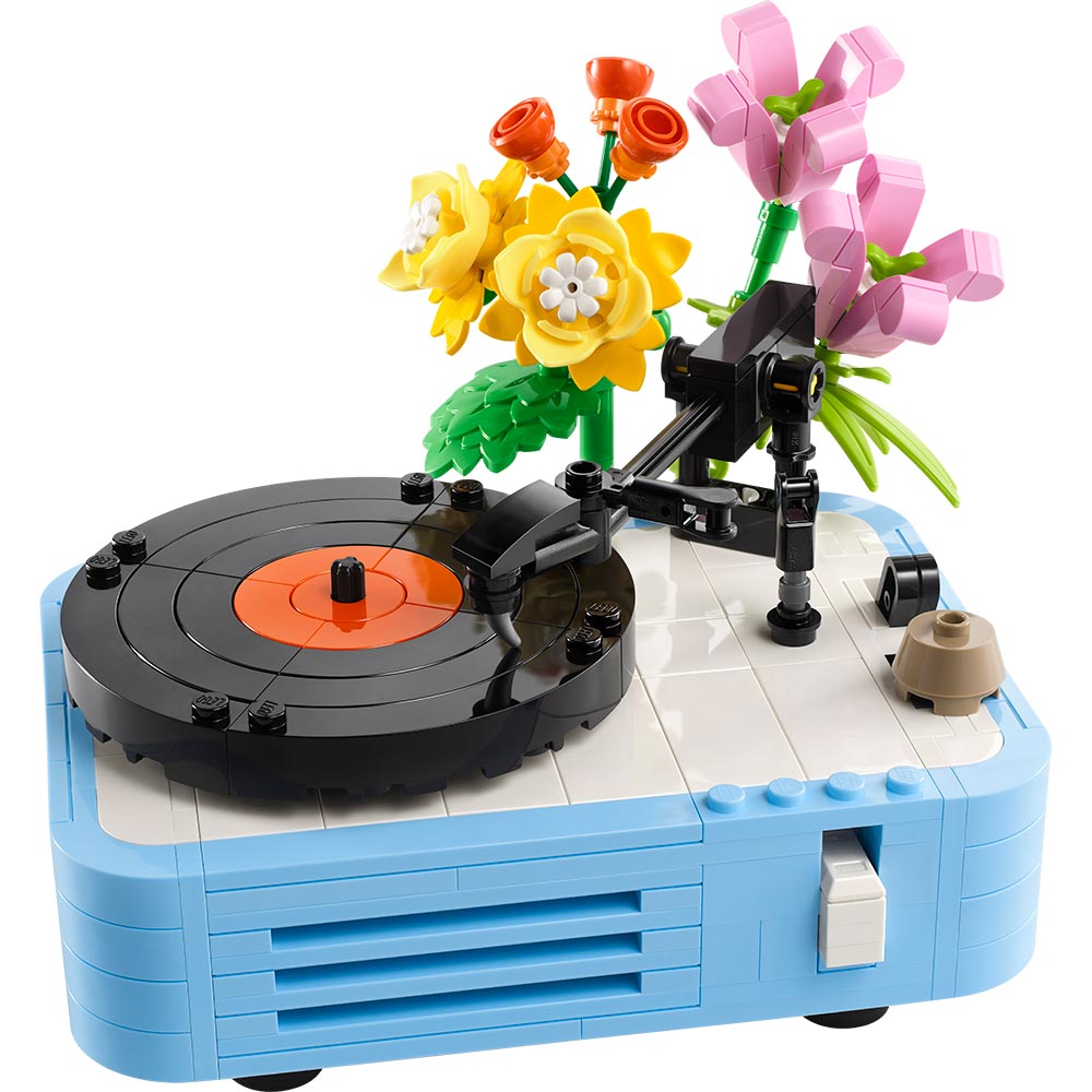 Tocadiscos con Flores