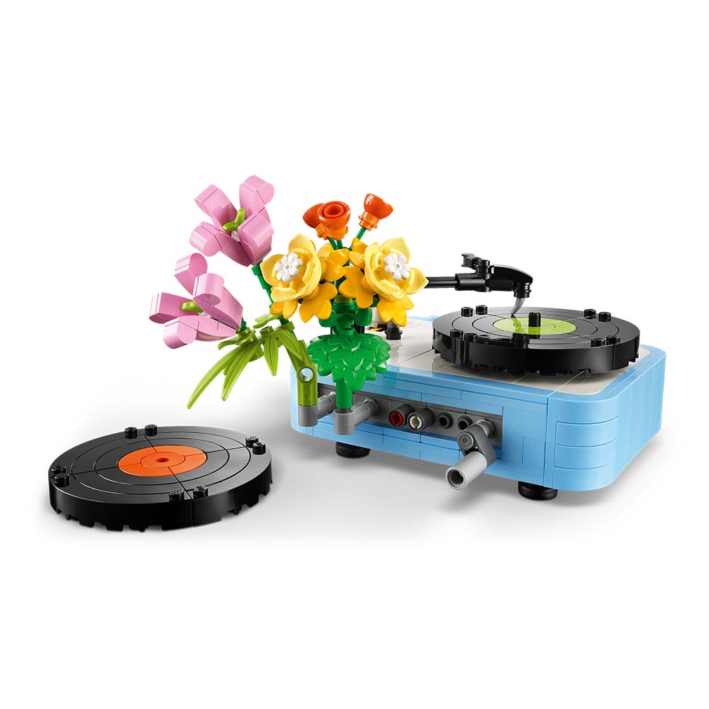 Tocadiscos con Flores