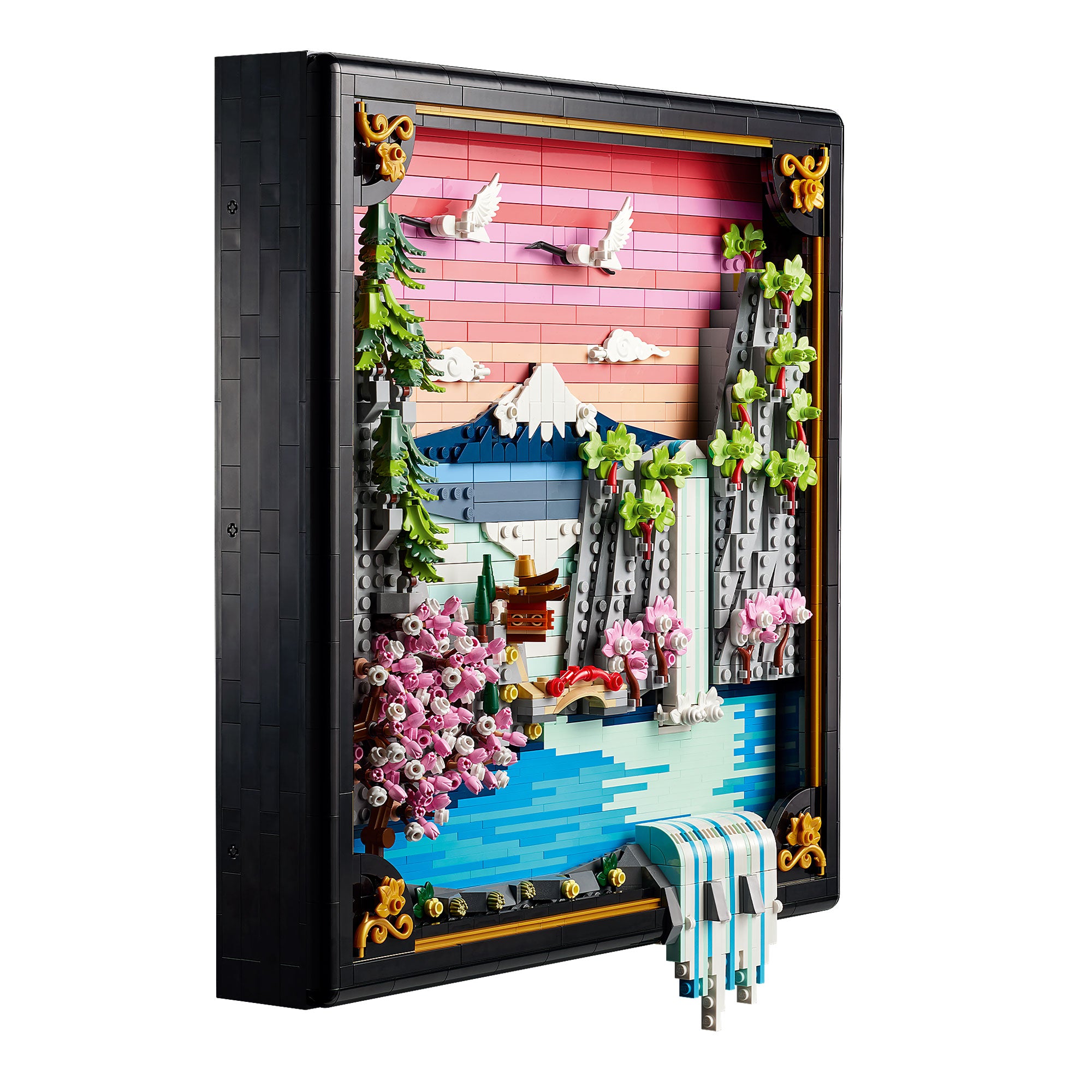 Paisaje Japonés con Cerezos en Flor