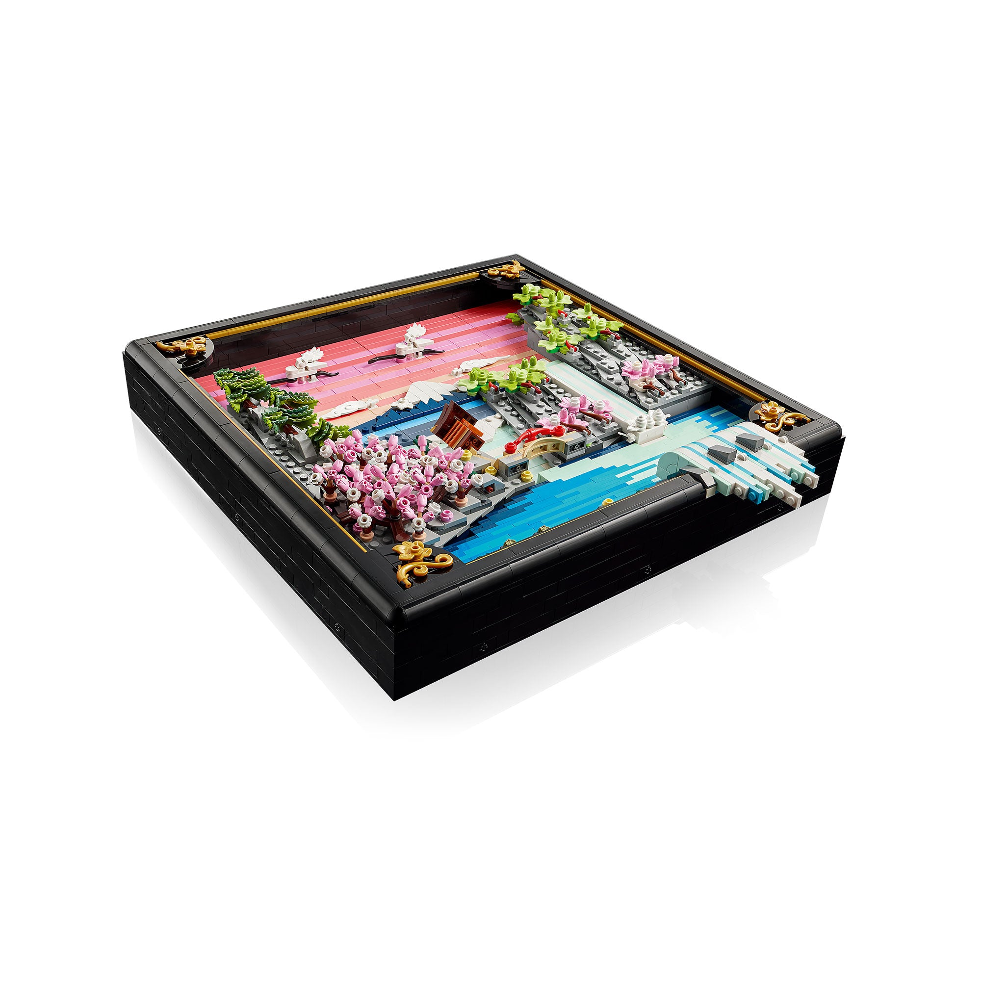 Paisaje Japonés con Cerezos en Flor