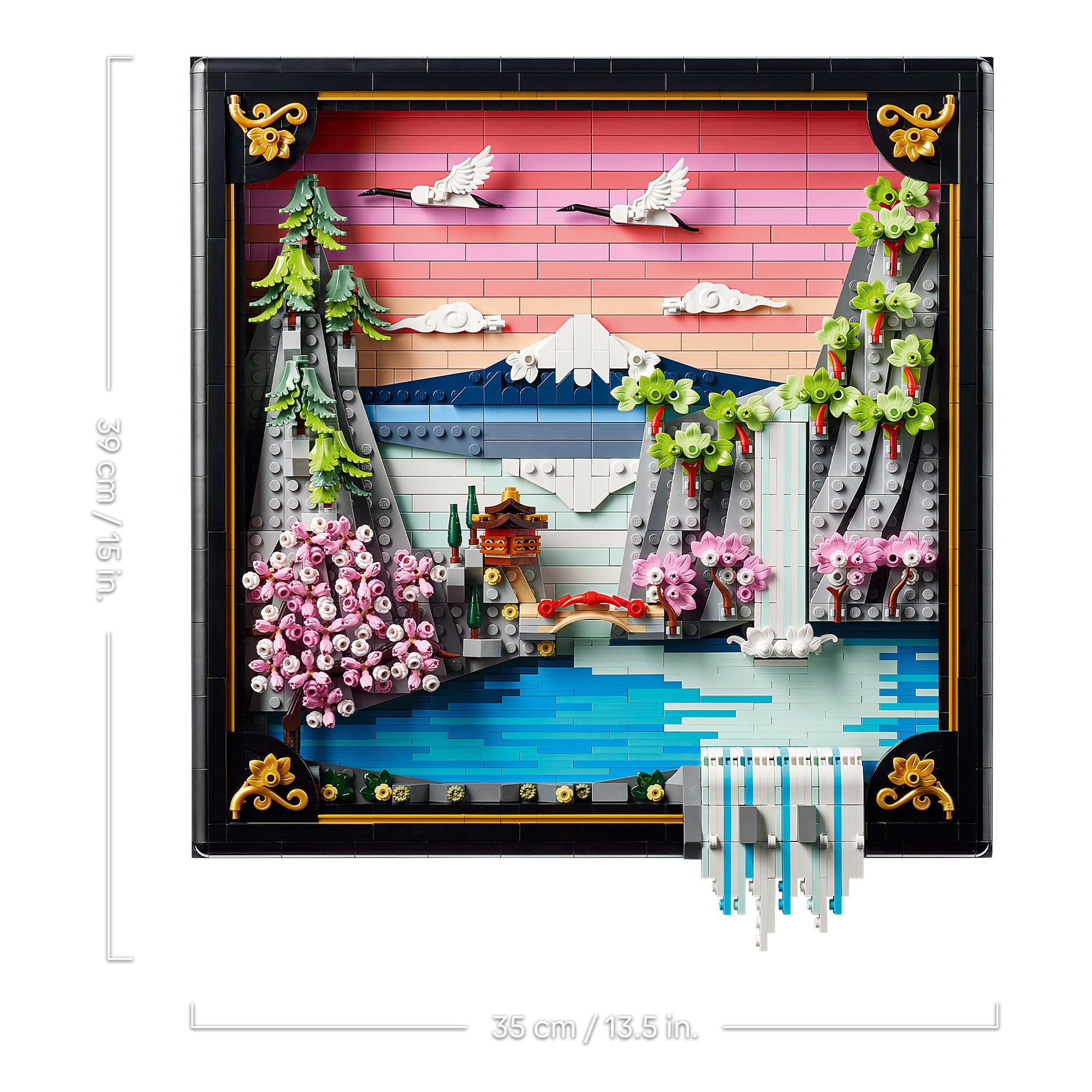 Paisaje Japonés con Cerezos en Flor