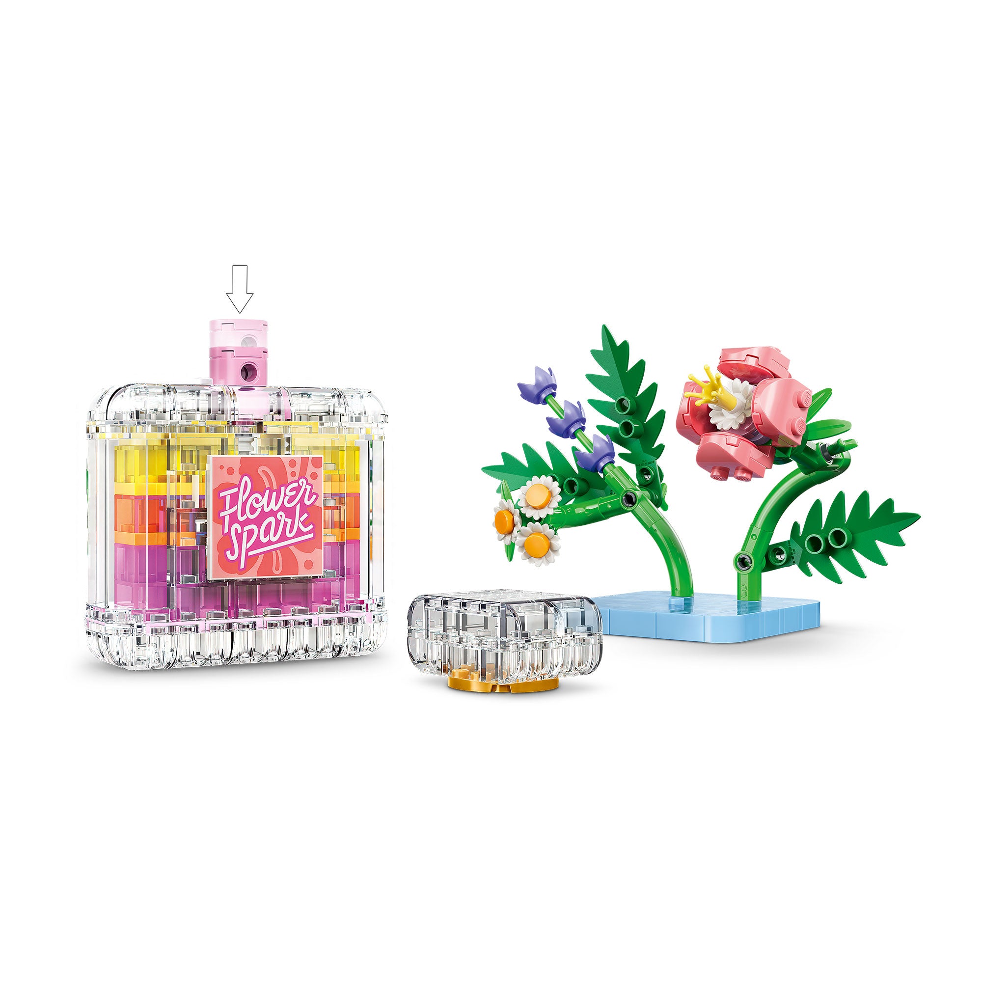 Frasco Decorativo de Perfume Floral