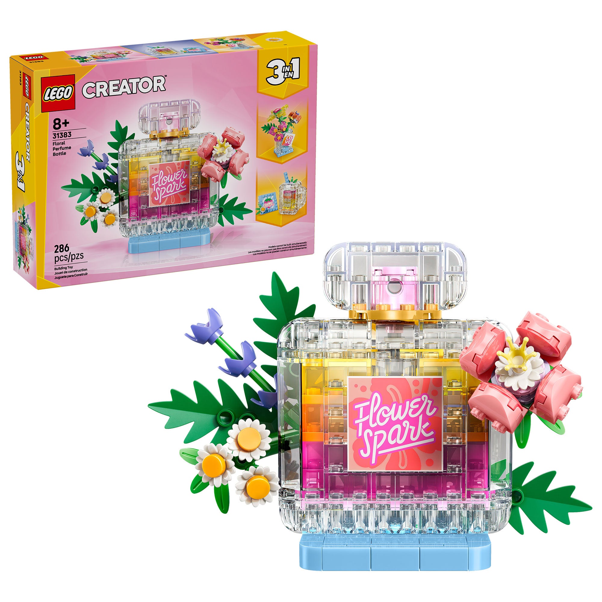 Frasco Decorativo de Perfume Floral