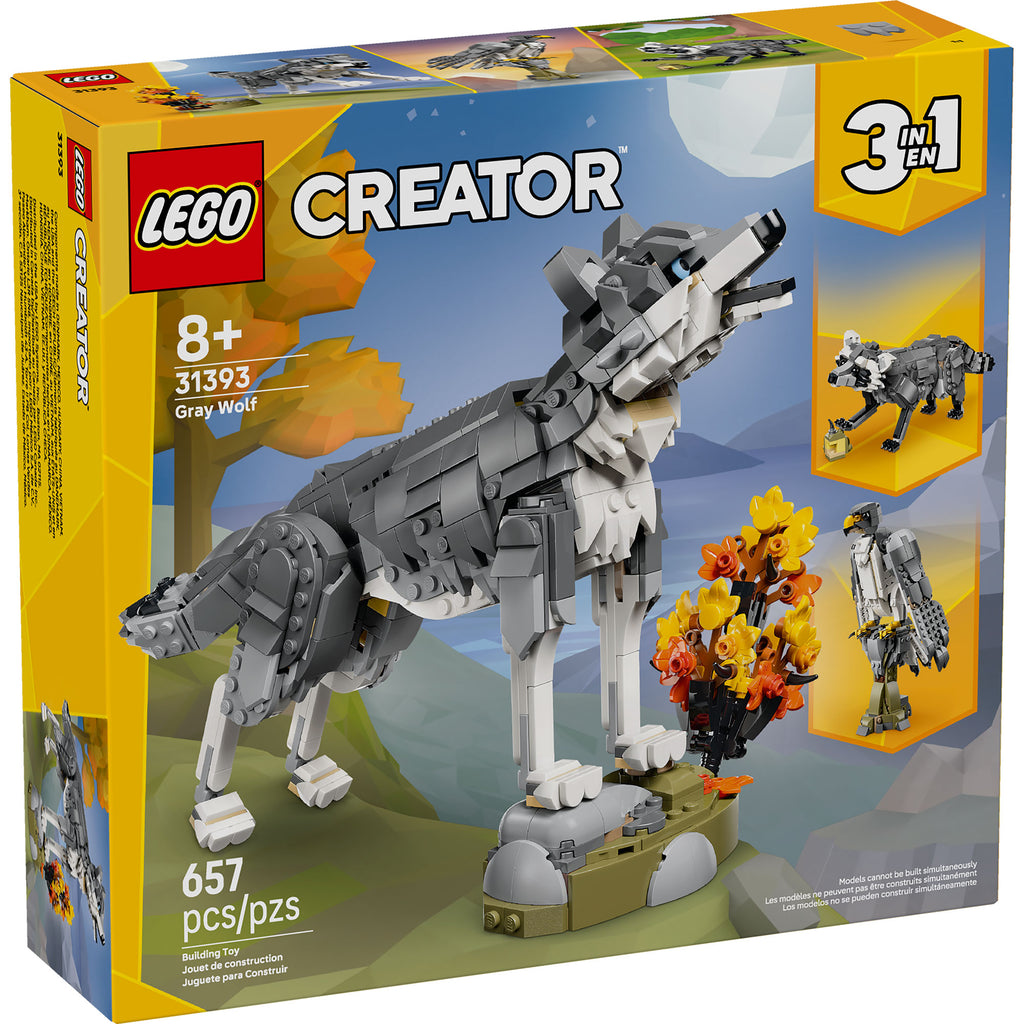 LEGO 31393 ANIMALES DEL BOSQUE: LOBO GRIS