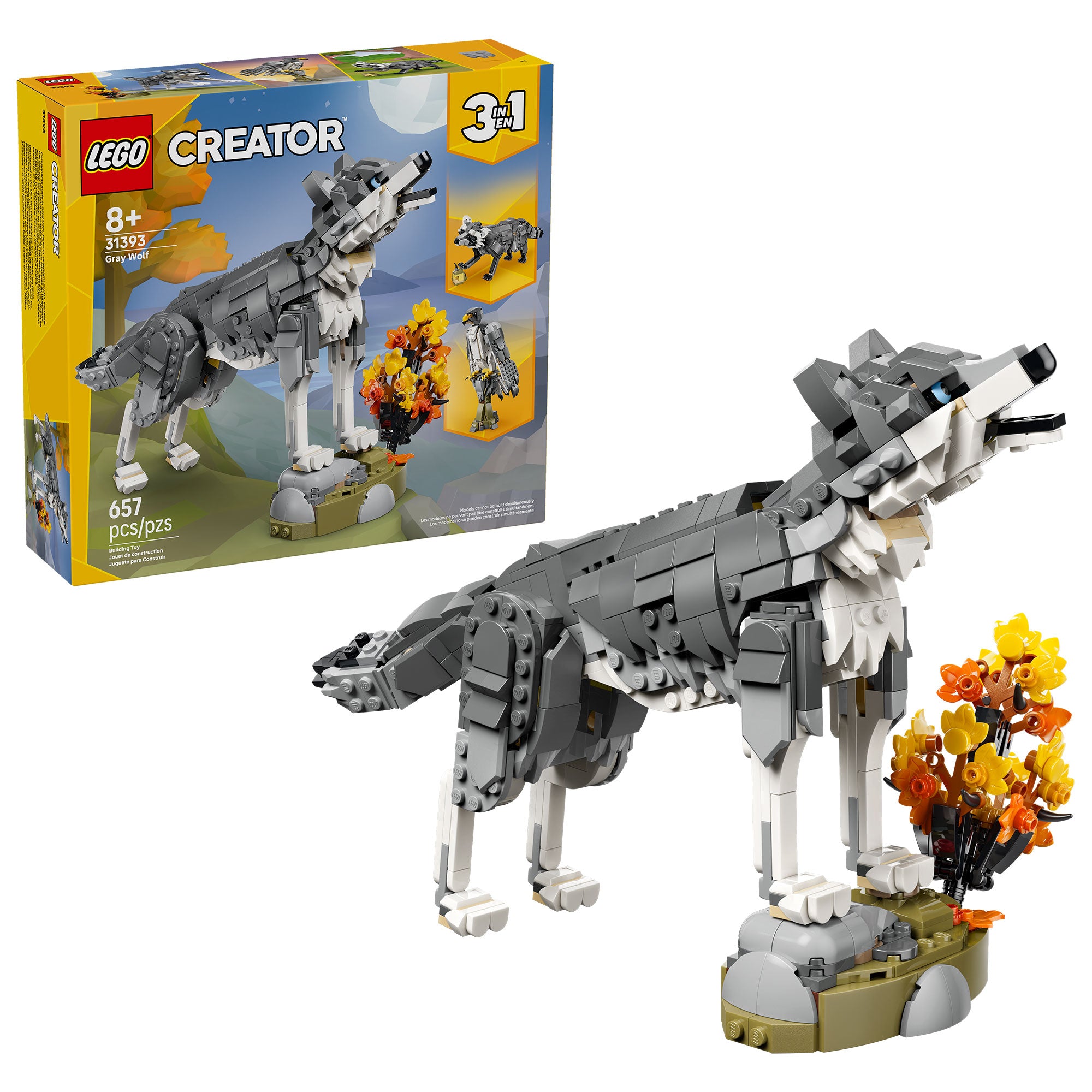 Animales del Bosque: Lobo Gris