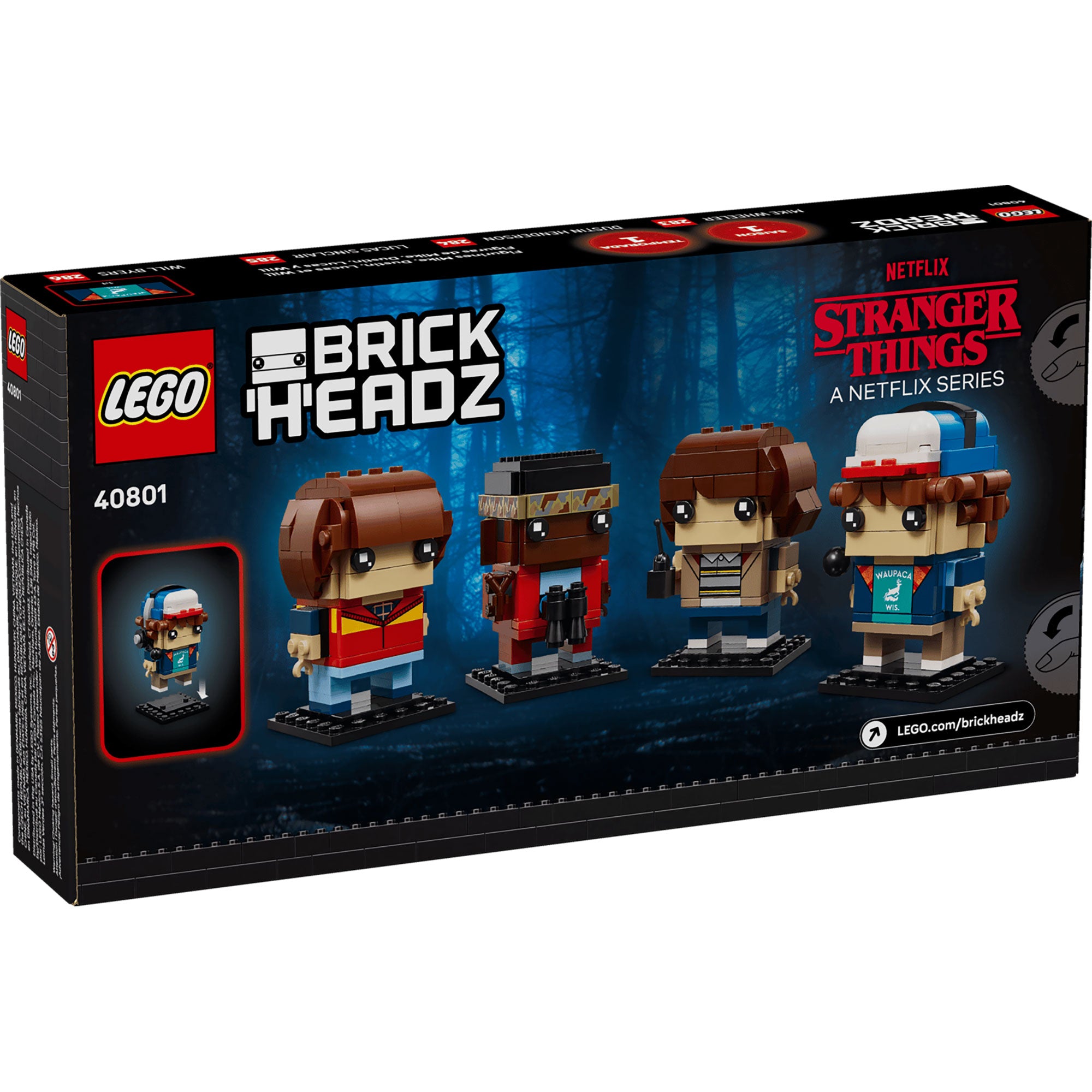 Figuras de Mike, Dustin, Lucas y Will