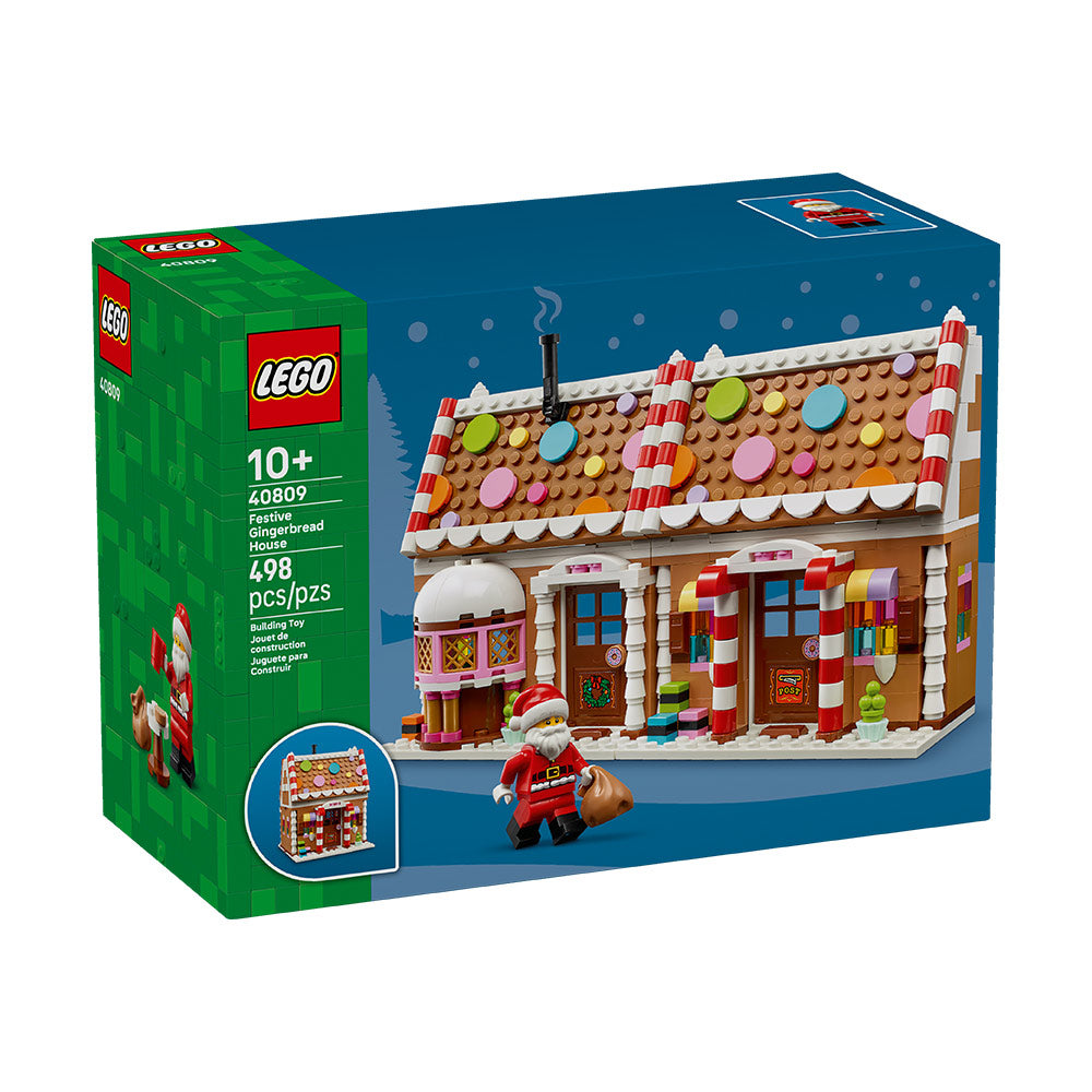 Casa de Galleta de Jengibre Festiva