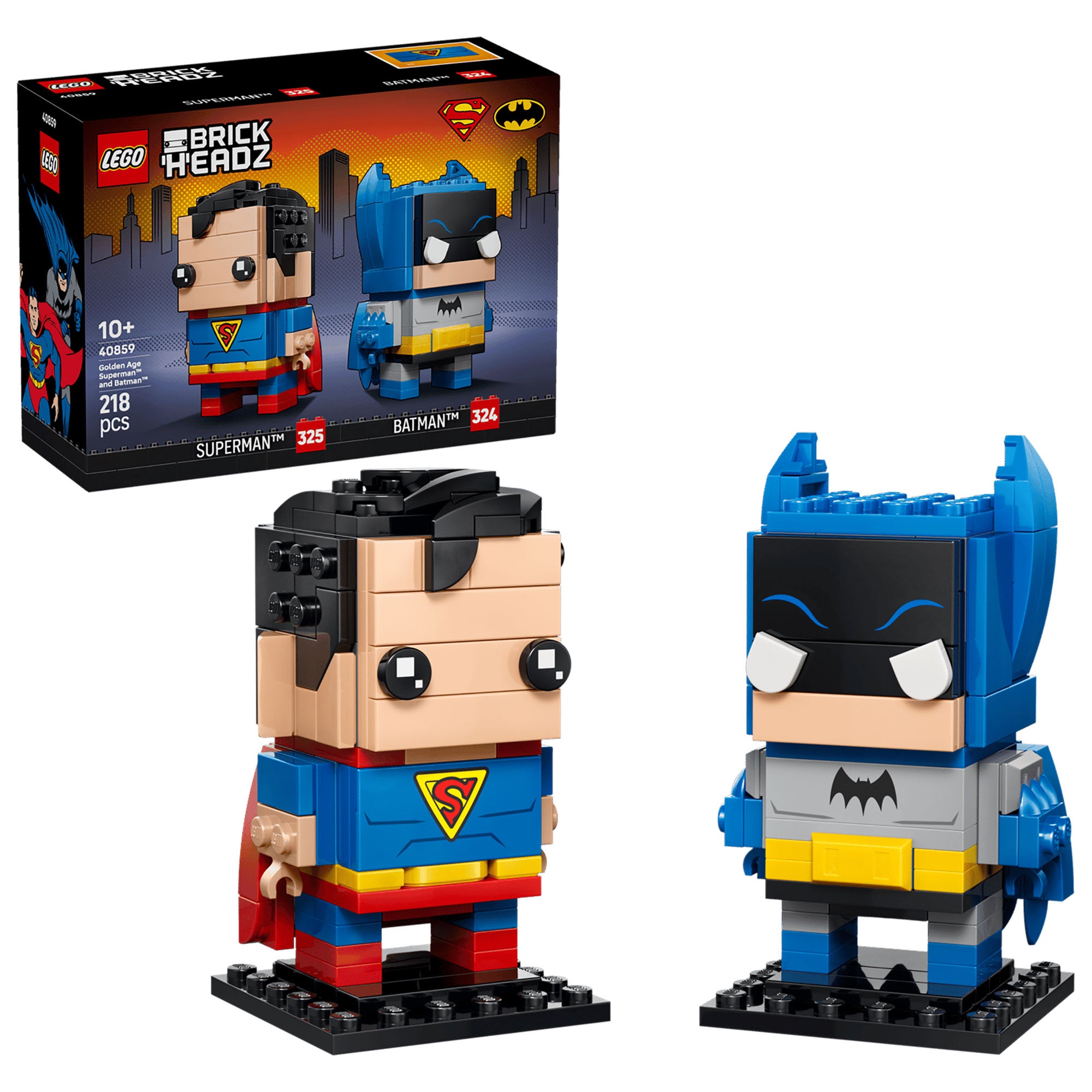 Figuras de Superman™ y Batman™ de la Edad de Oro