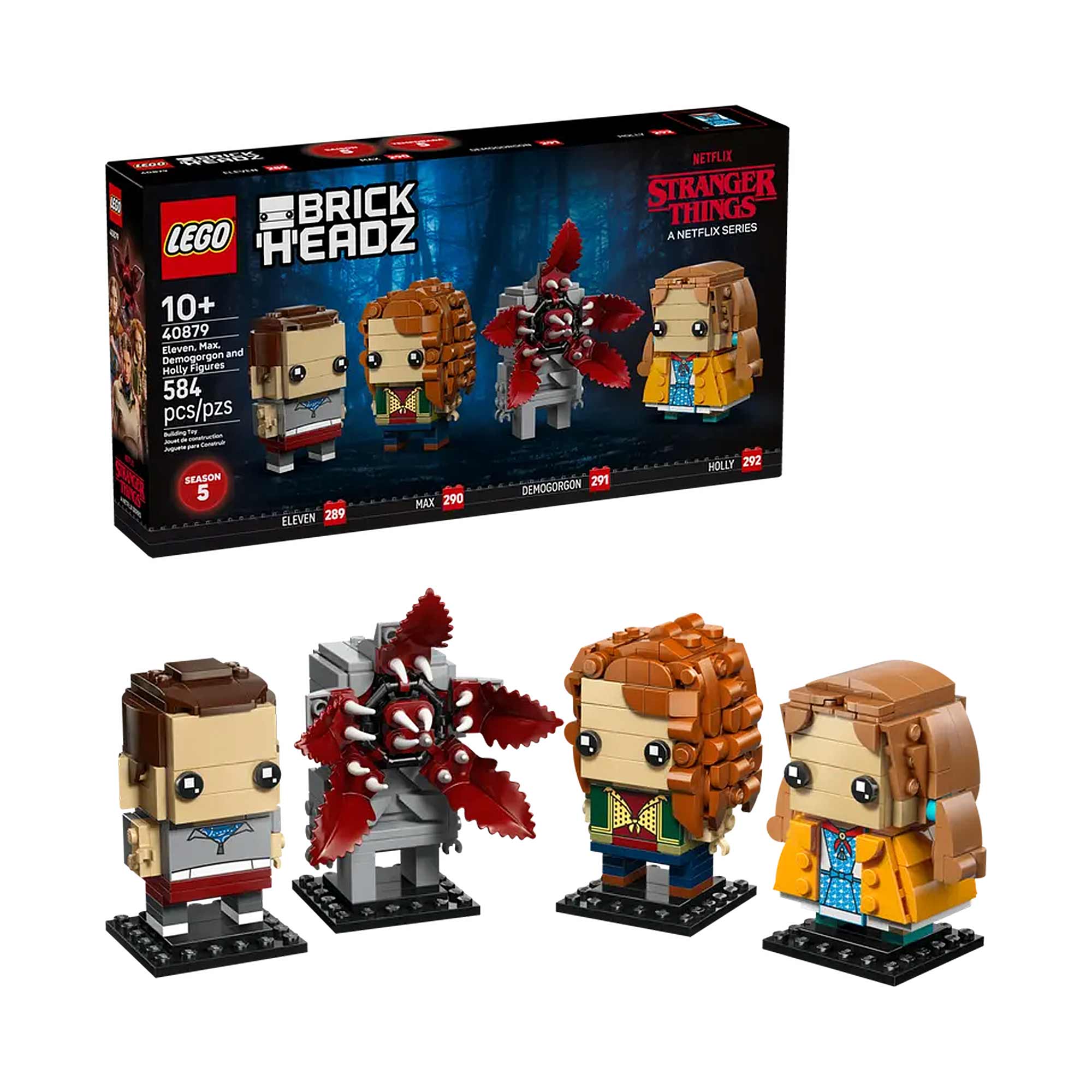 Figuras de Once, Max, Demogorgon y Holly