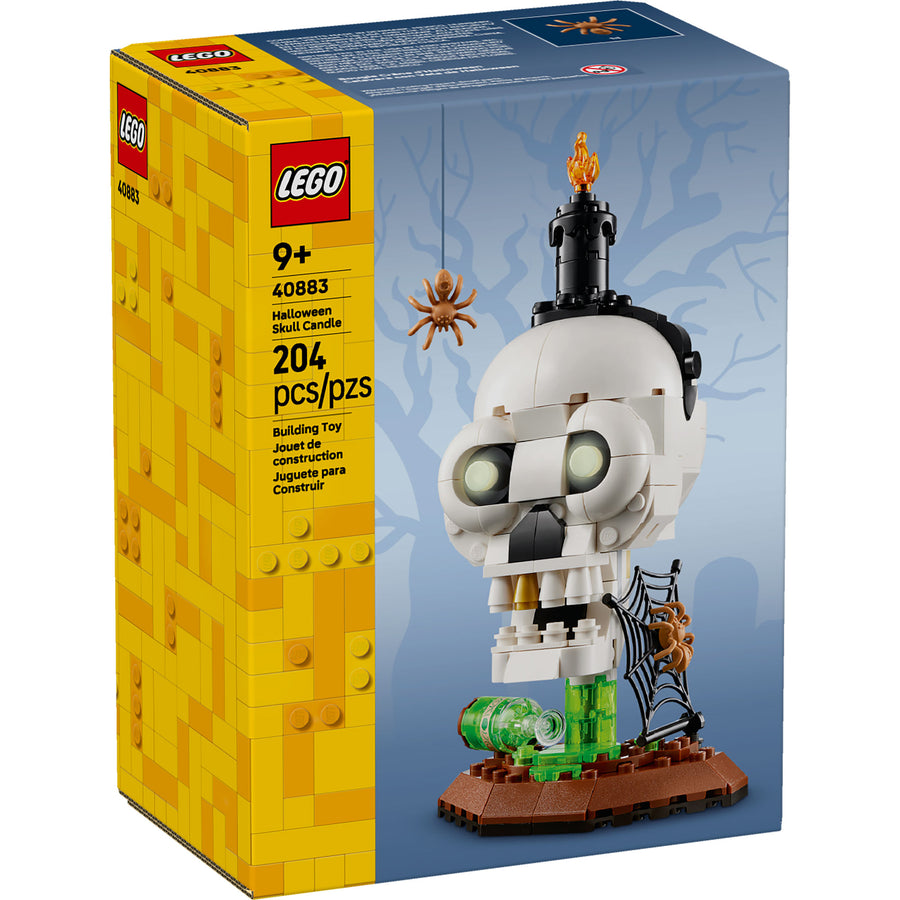 Calavera con Vela de Halloween