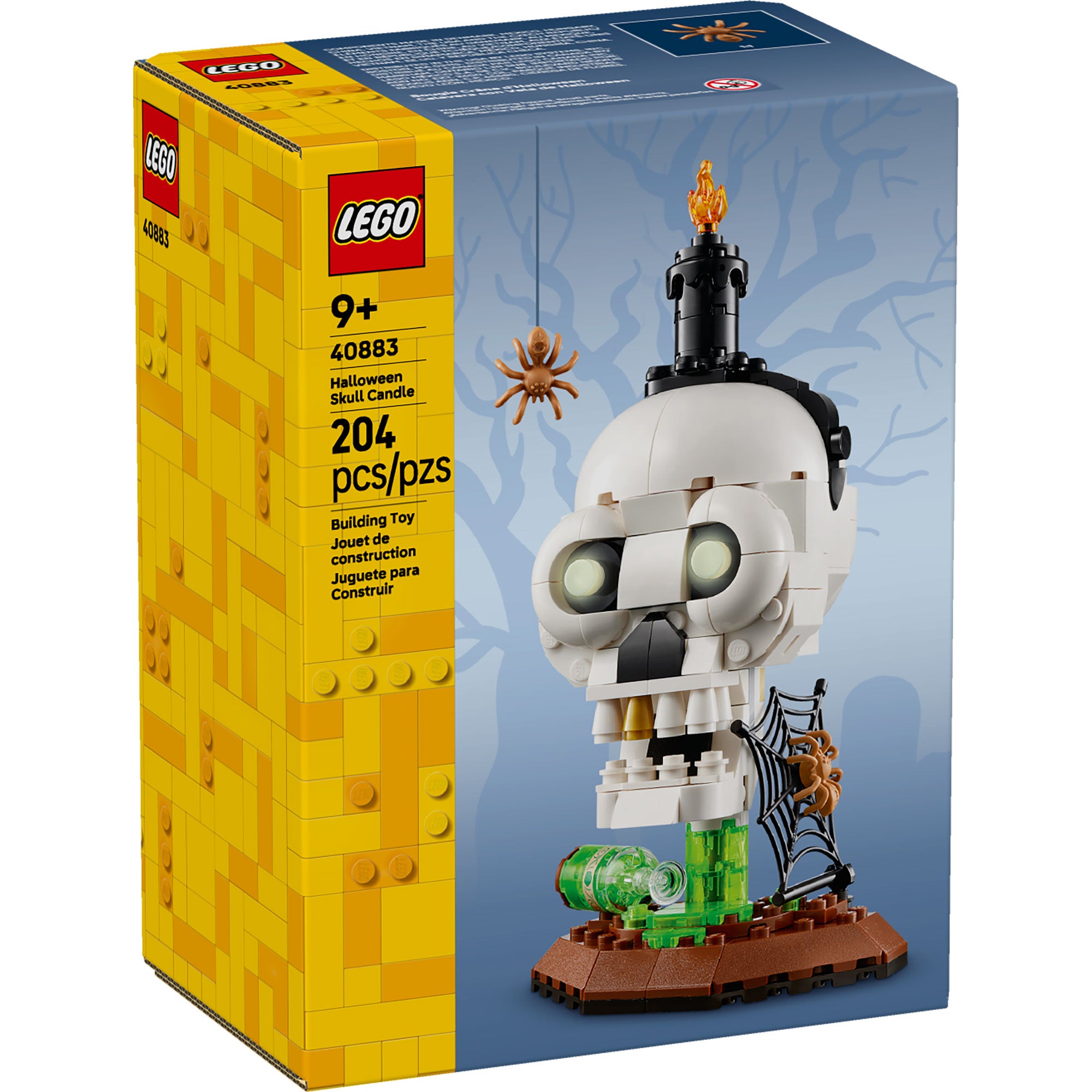 Calavera con Vela de Halloween