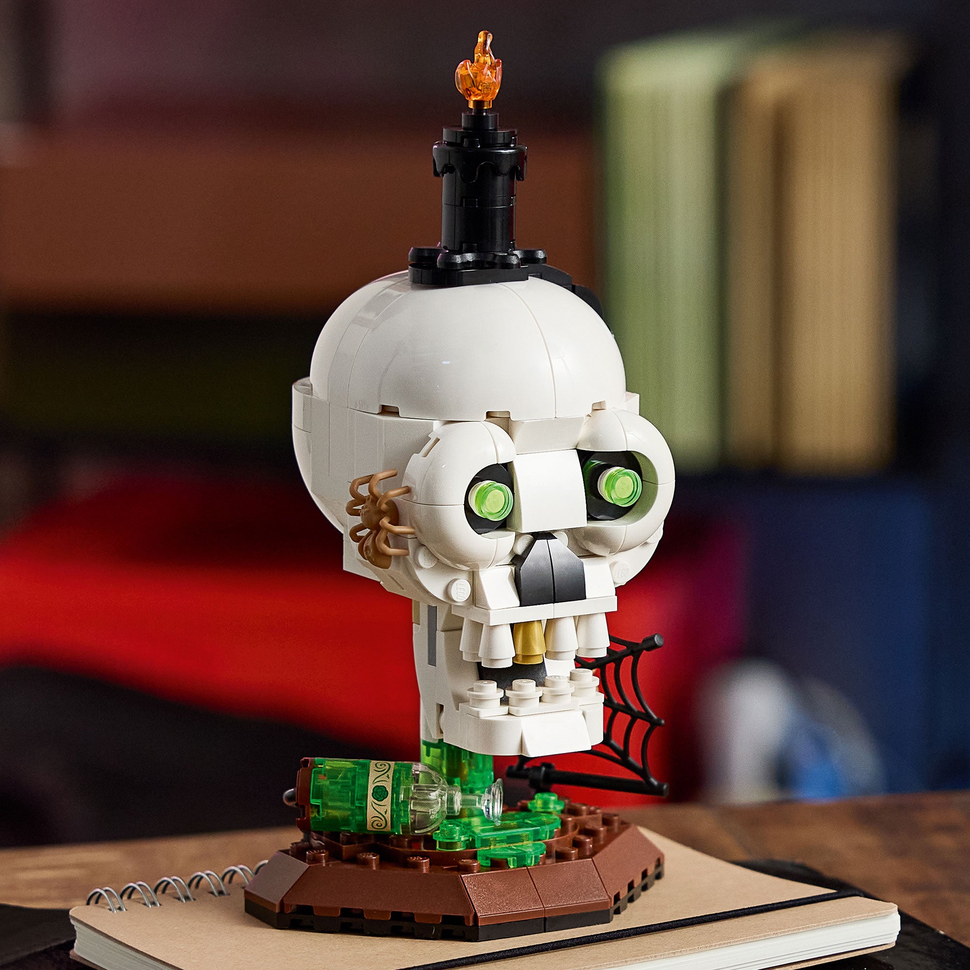 Calavera con Vela de Halloween