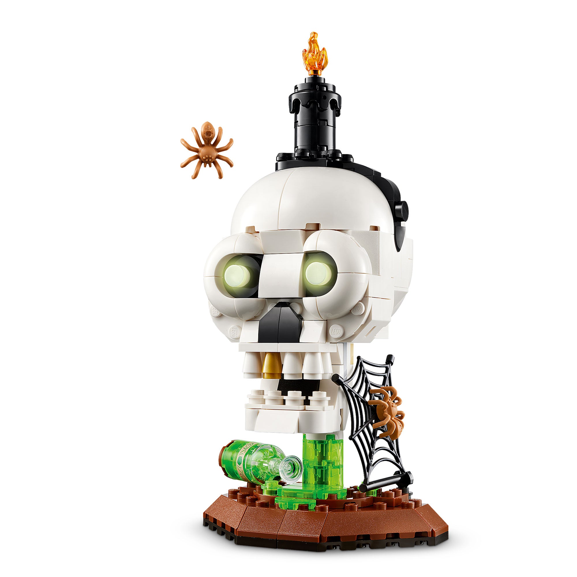 Calavera con Vela de Halloween