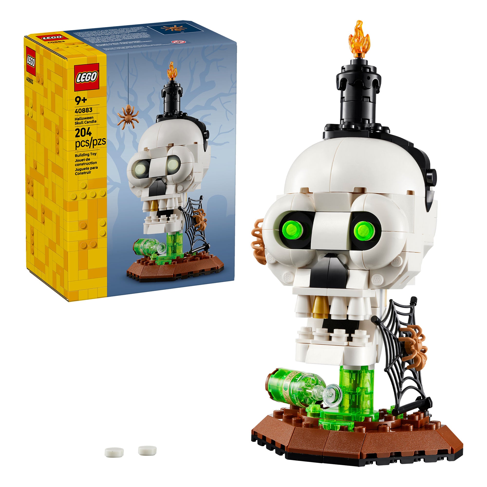 Calavera con Vela de Halloween