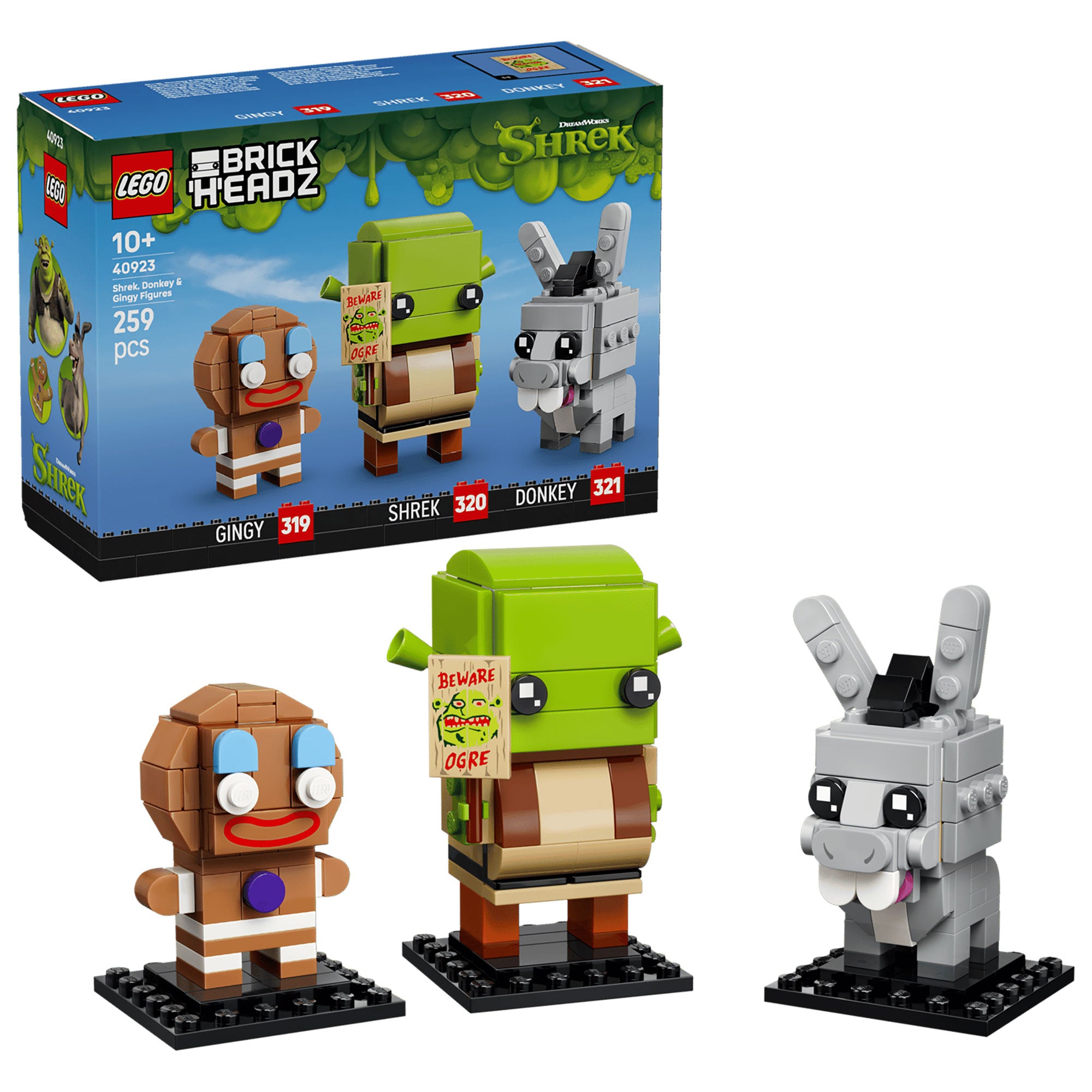 Figuras de Shrek, Burro y Jengi