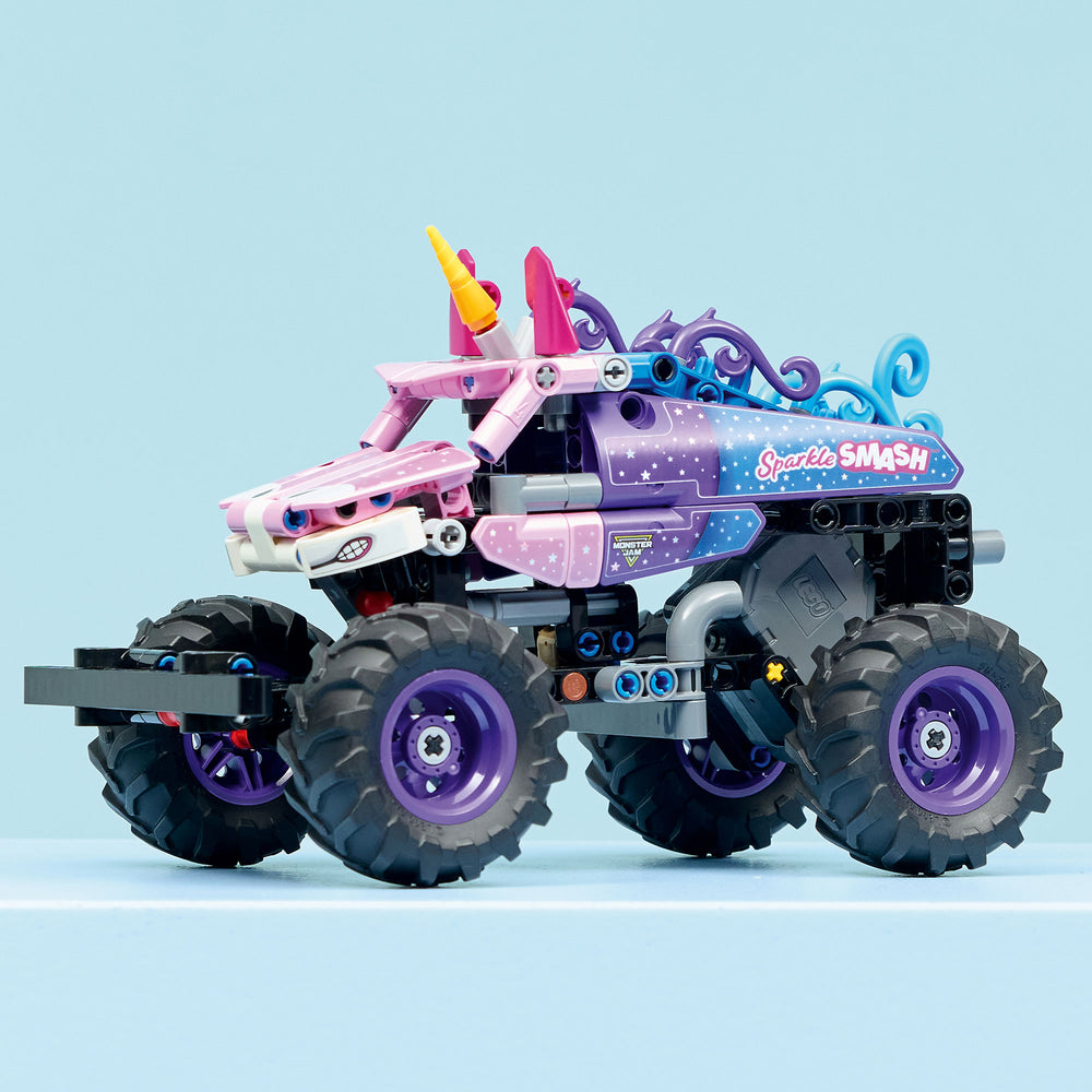 Monster Jam™ Sparkle Smash™ con Motor de Carga Manual
