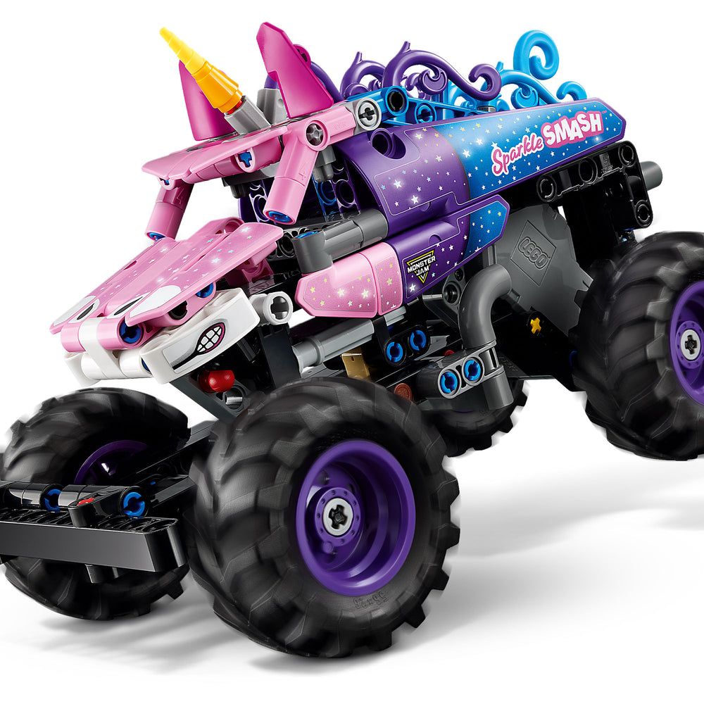 Monster Jam™ Sparkle Smash™ con Motor de Carga Manual