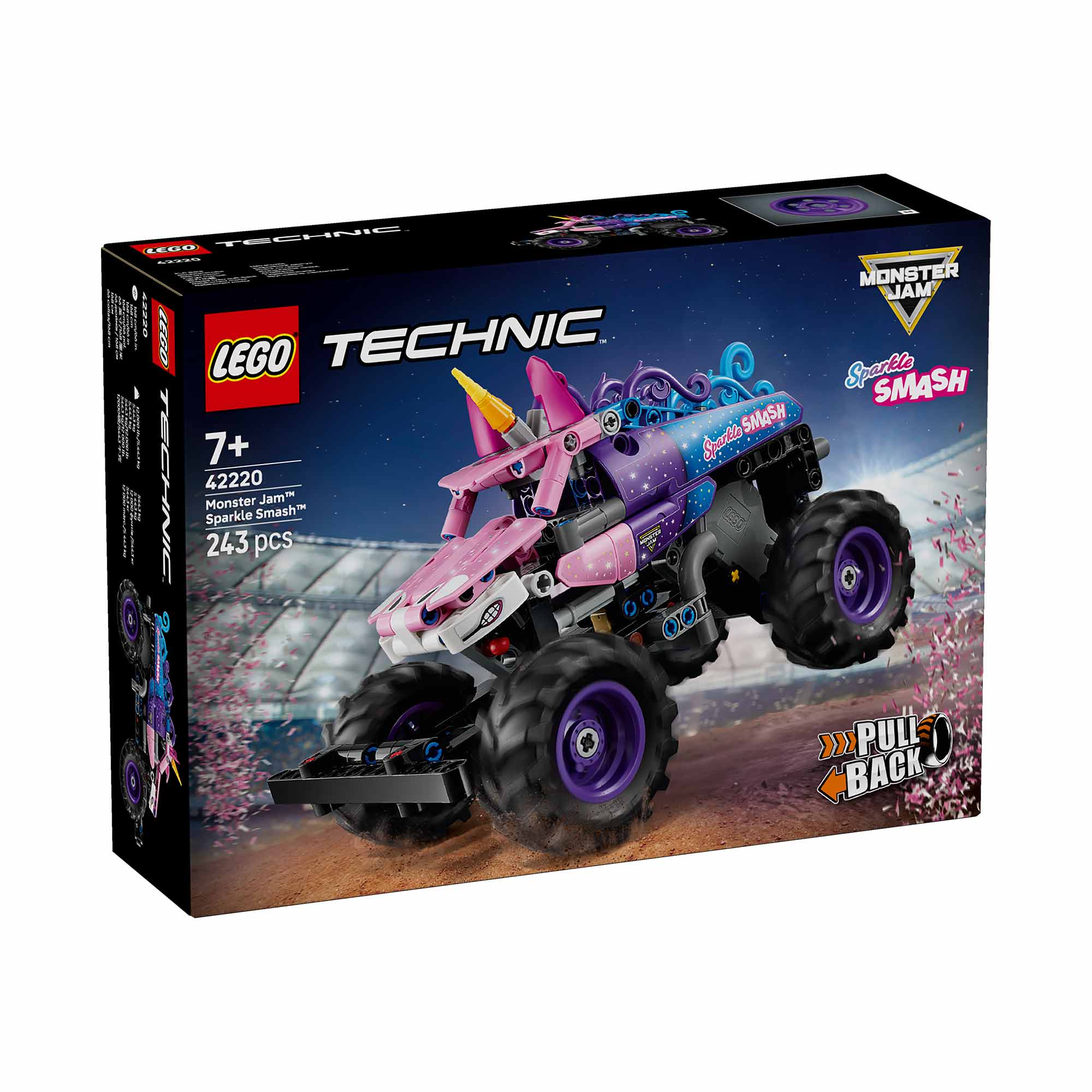 Monster Jam™ Sparkle Smash™ con Motor de Carga Manual