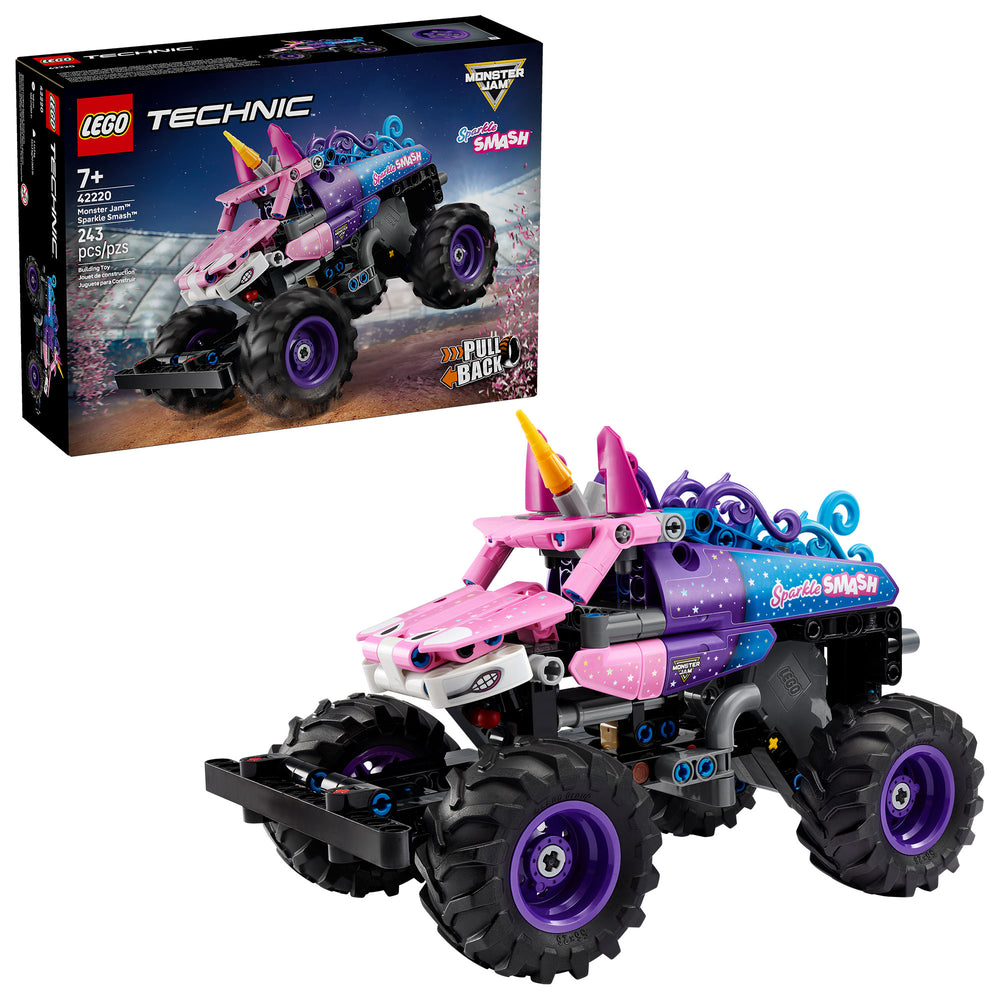 Monster Jam™ Sparkle Smash™ con Motor de Carga Manual