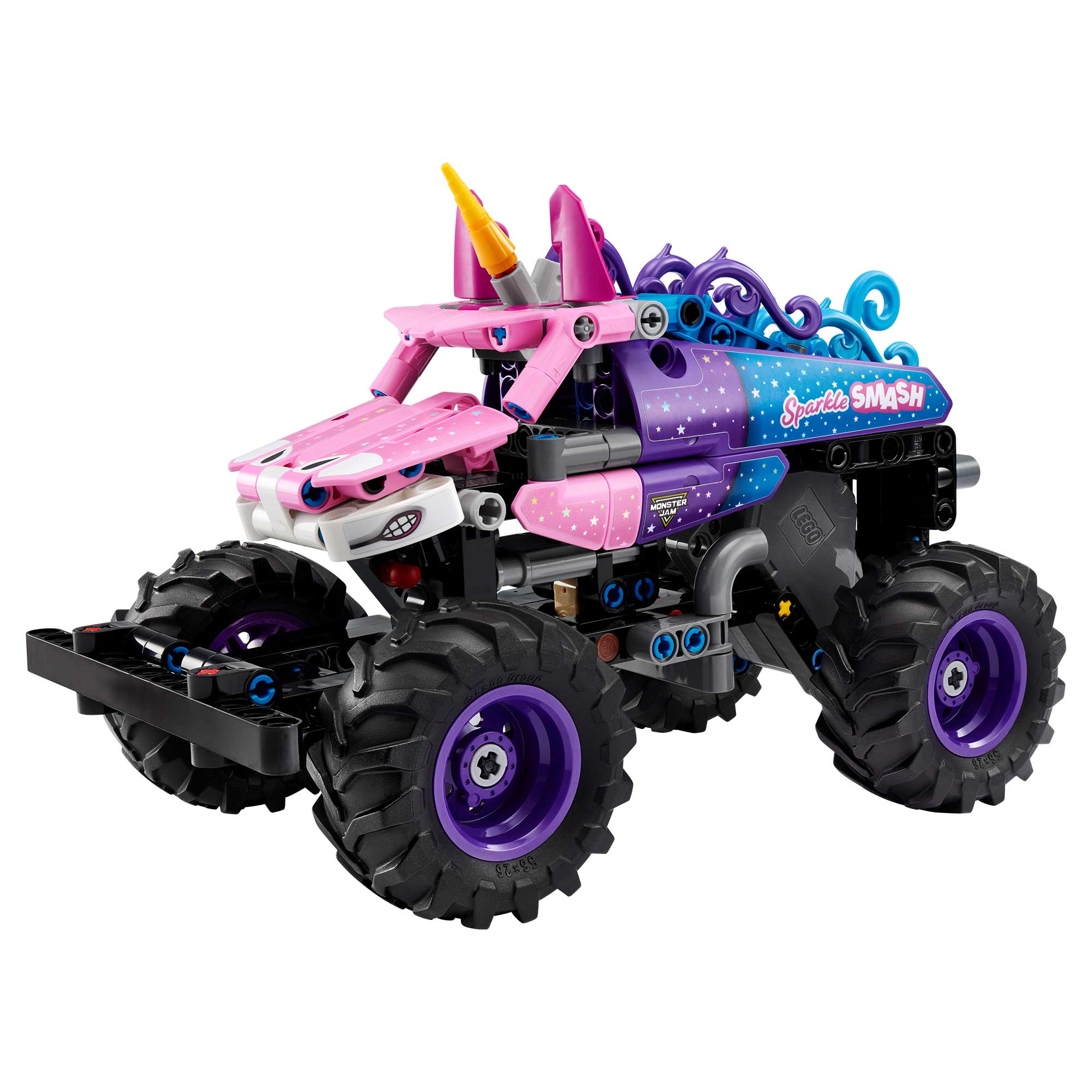 Monster Jam™ Sparkle Smash™ con Motor de Carga Manual