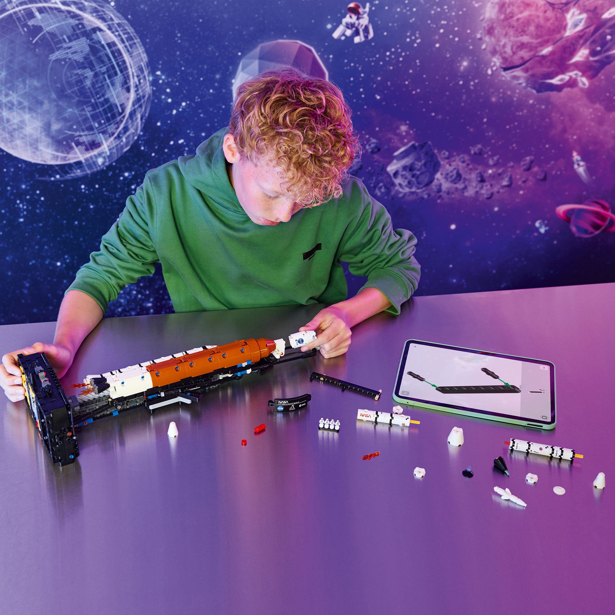 Cohete del Sistema de Lanzamiento Espacial NASA Artemis