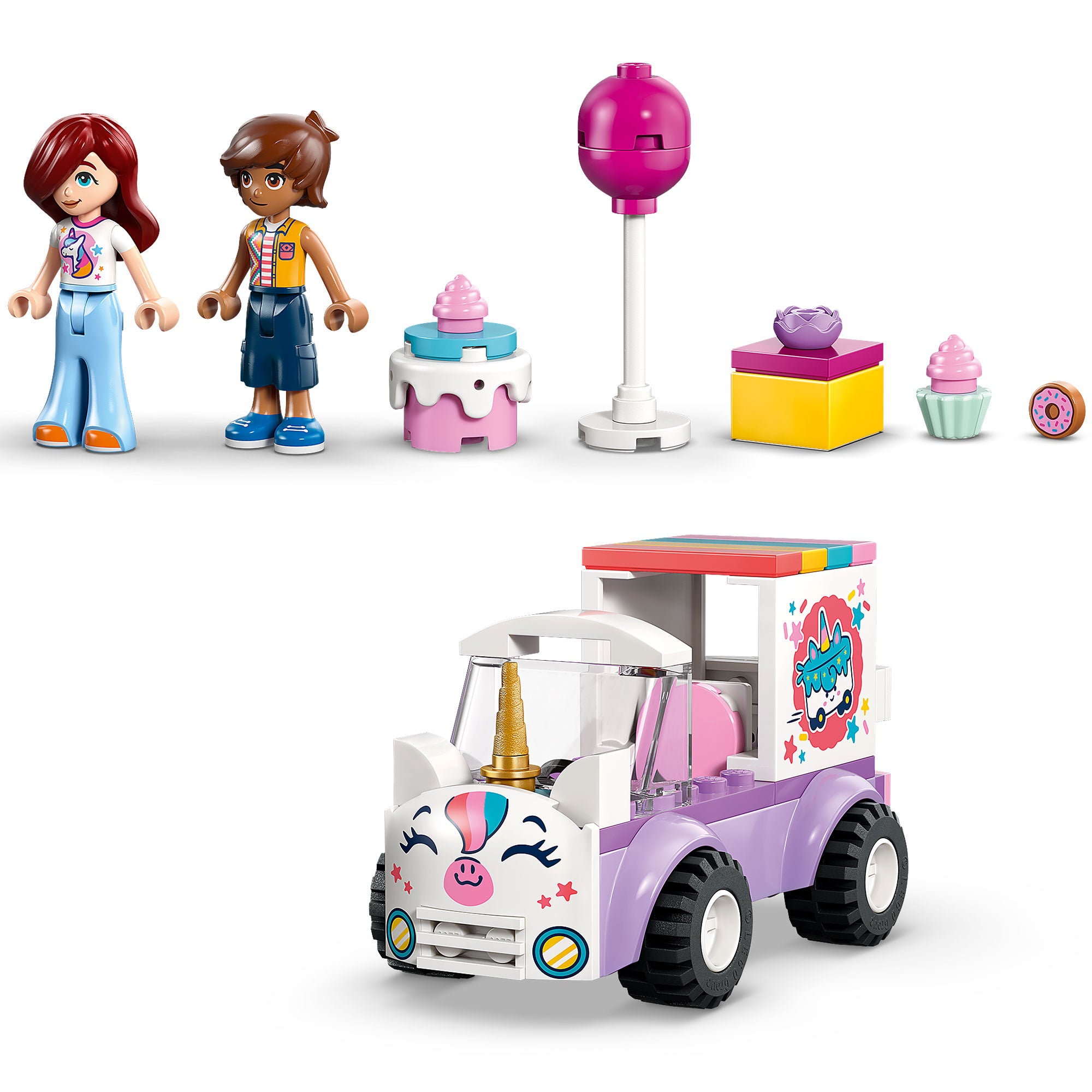 Auto-Unicornio de Reparto de Pasteles
