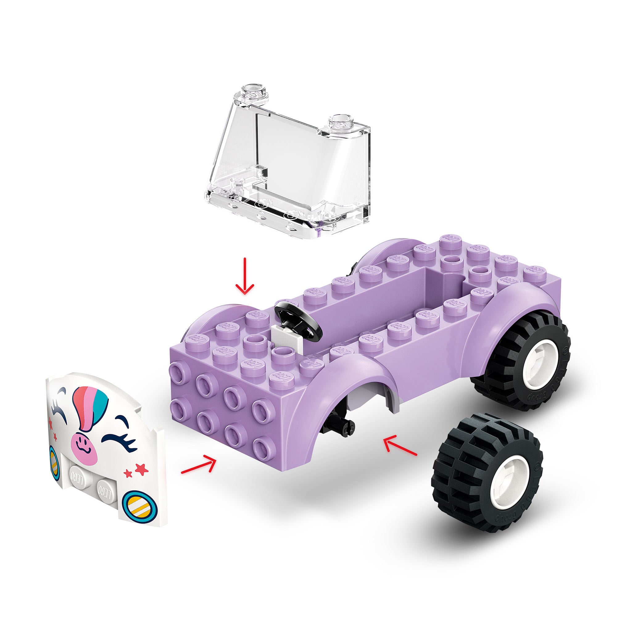 Auto-Unicornio de Reparto de Pasteles