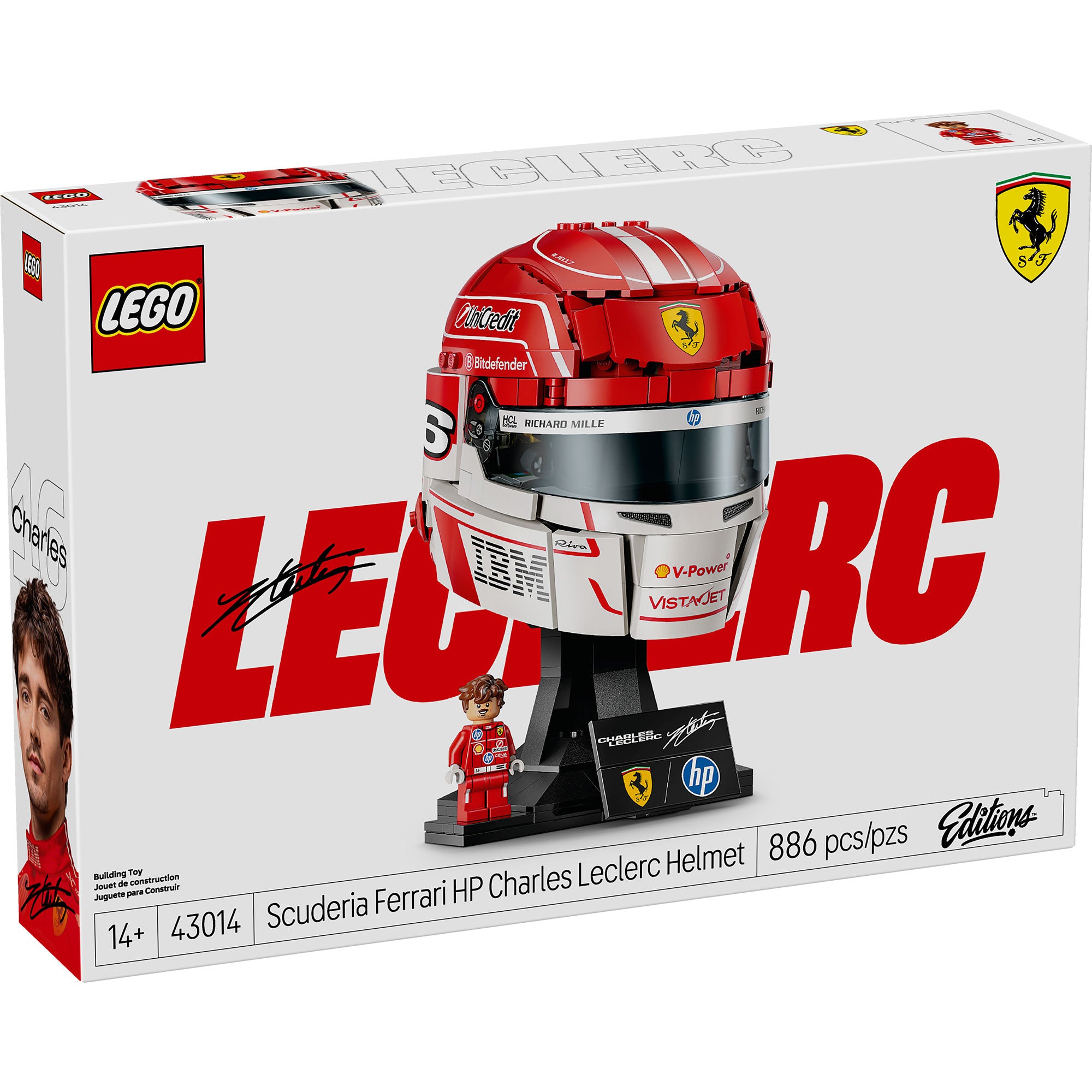 Scuderia Ferrari HP: Casco de Charles Leclerc