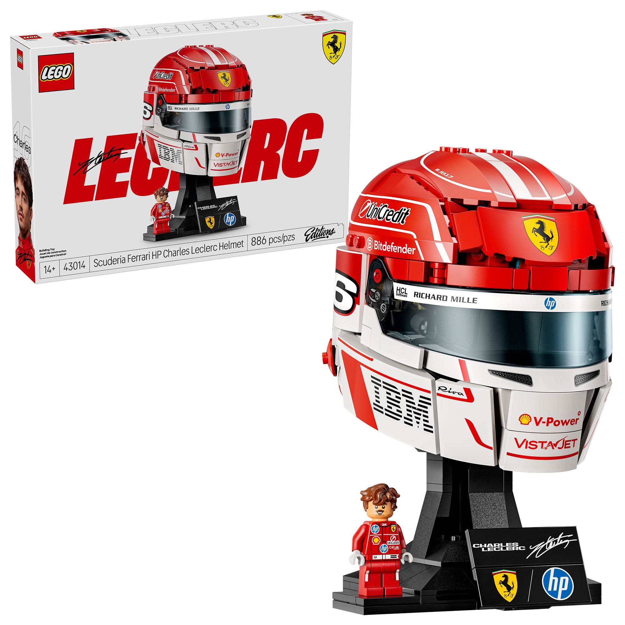 Scuderia Ferrari HP: Casco de Charles Leclerc