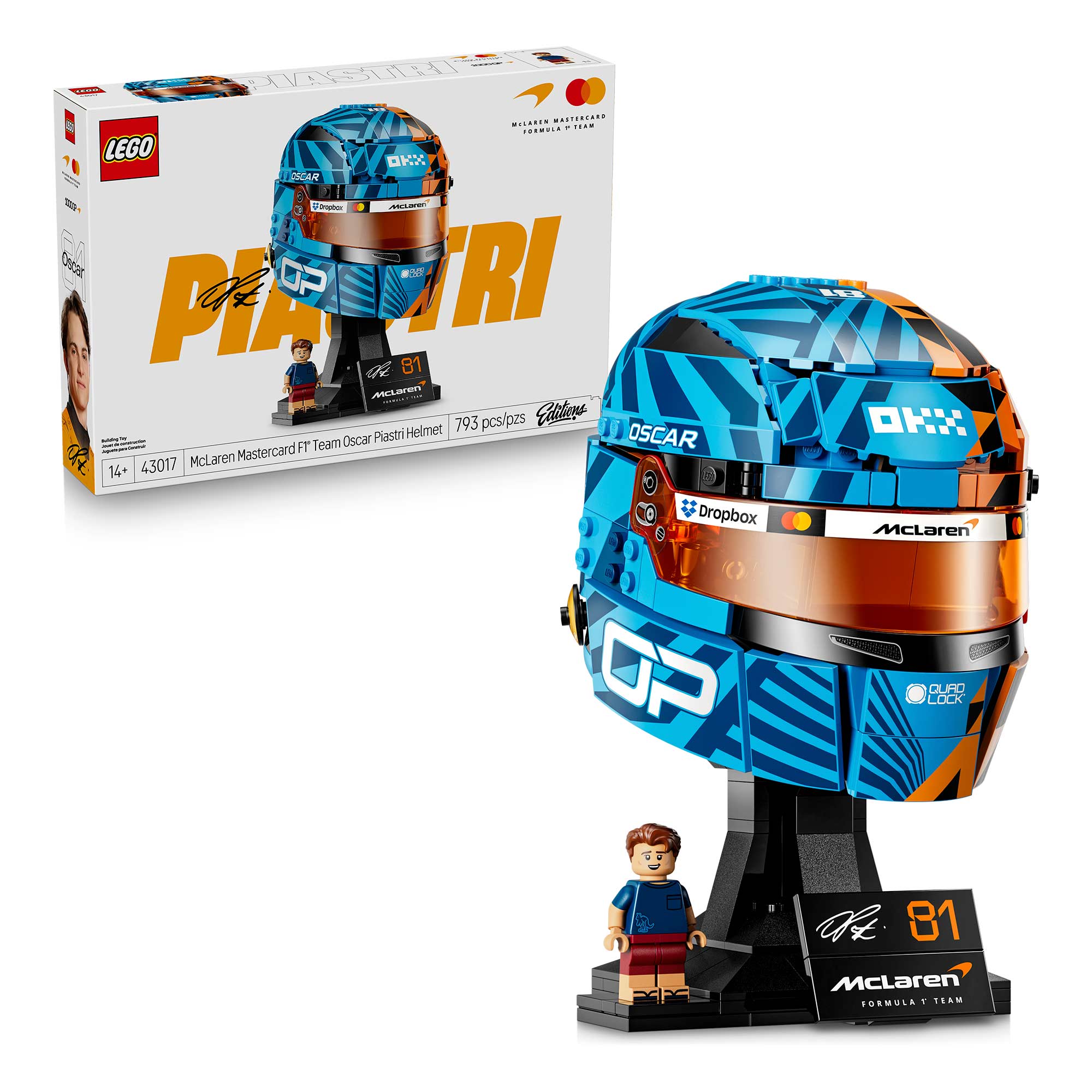 McLaren Mastercard F1® Team: Casco de Oscar Piastri