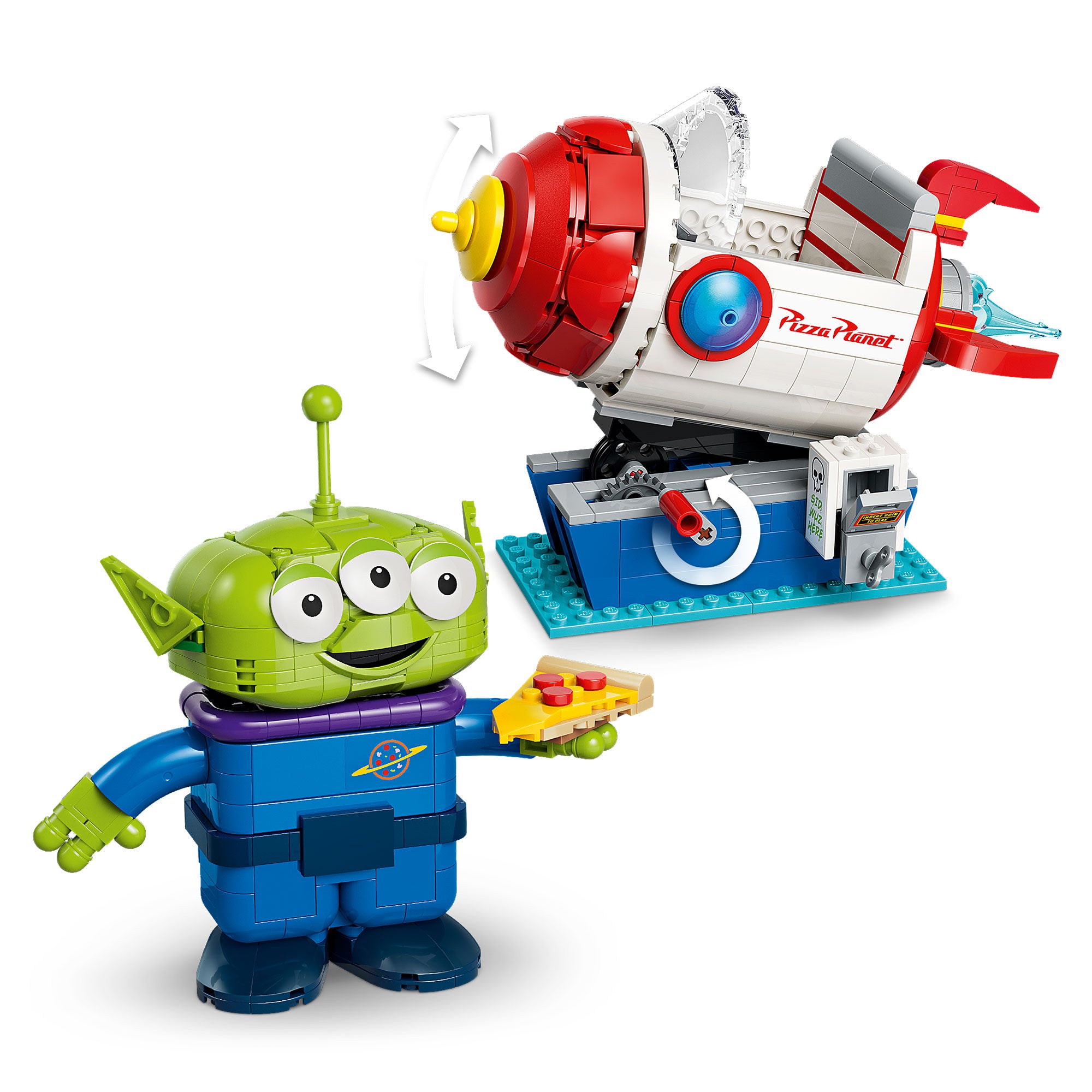 Marcianito con Cohete de Pizza Planet