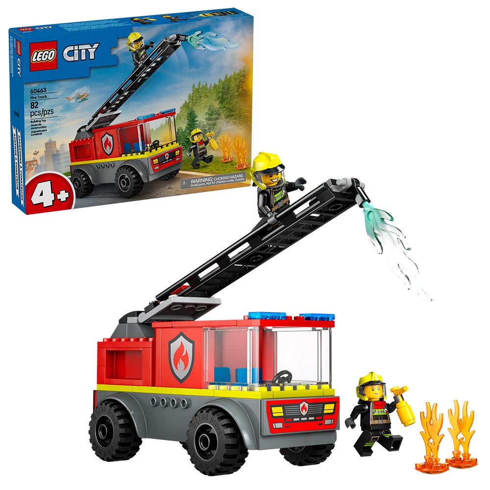 Camión de Bomberos con Escalera