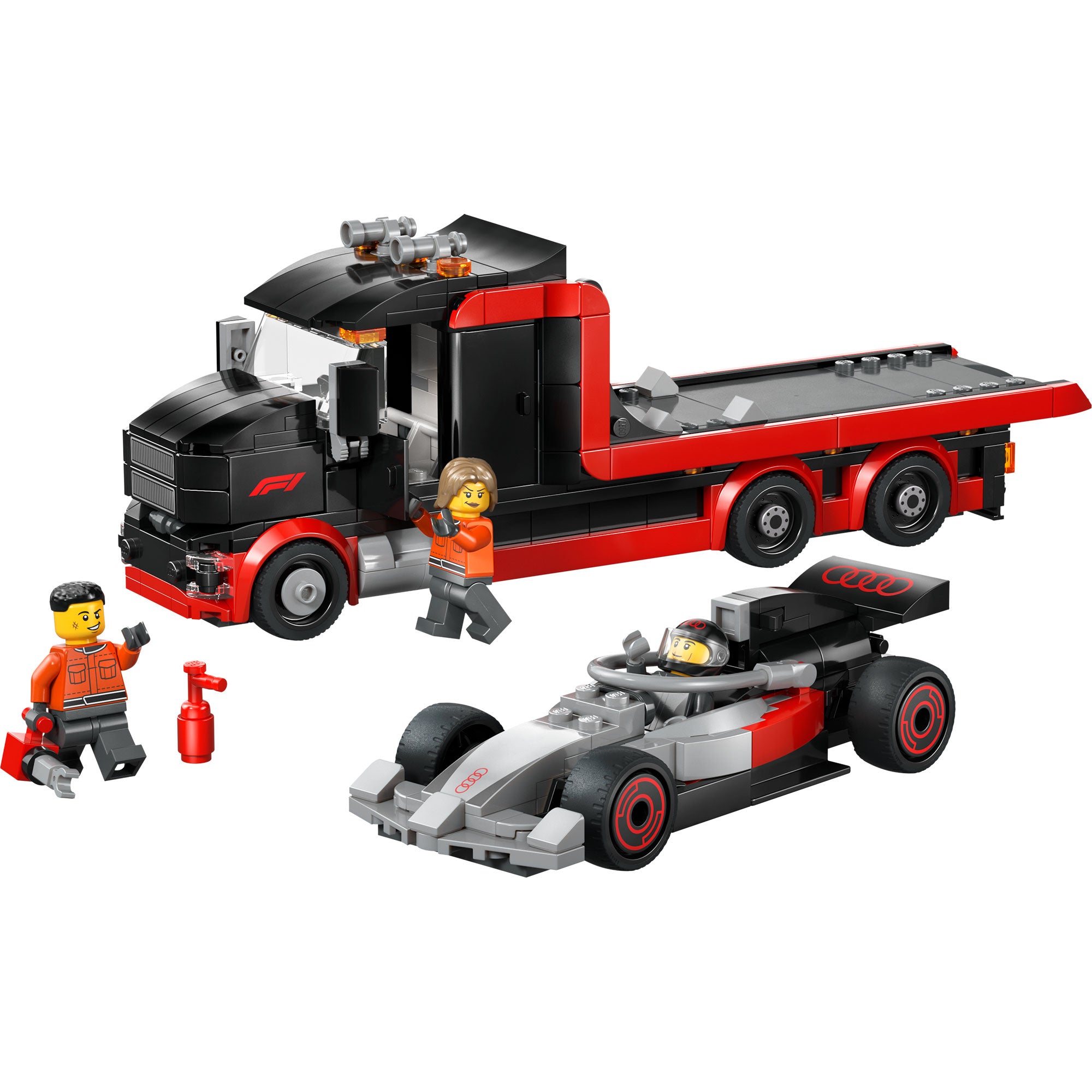 Camión de Exposición de F1® con Auto de Carreras Audi F1®
